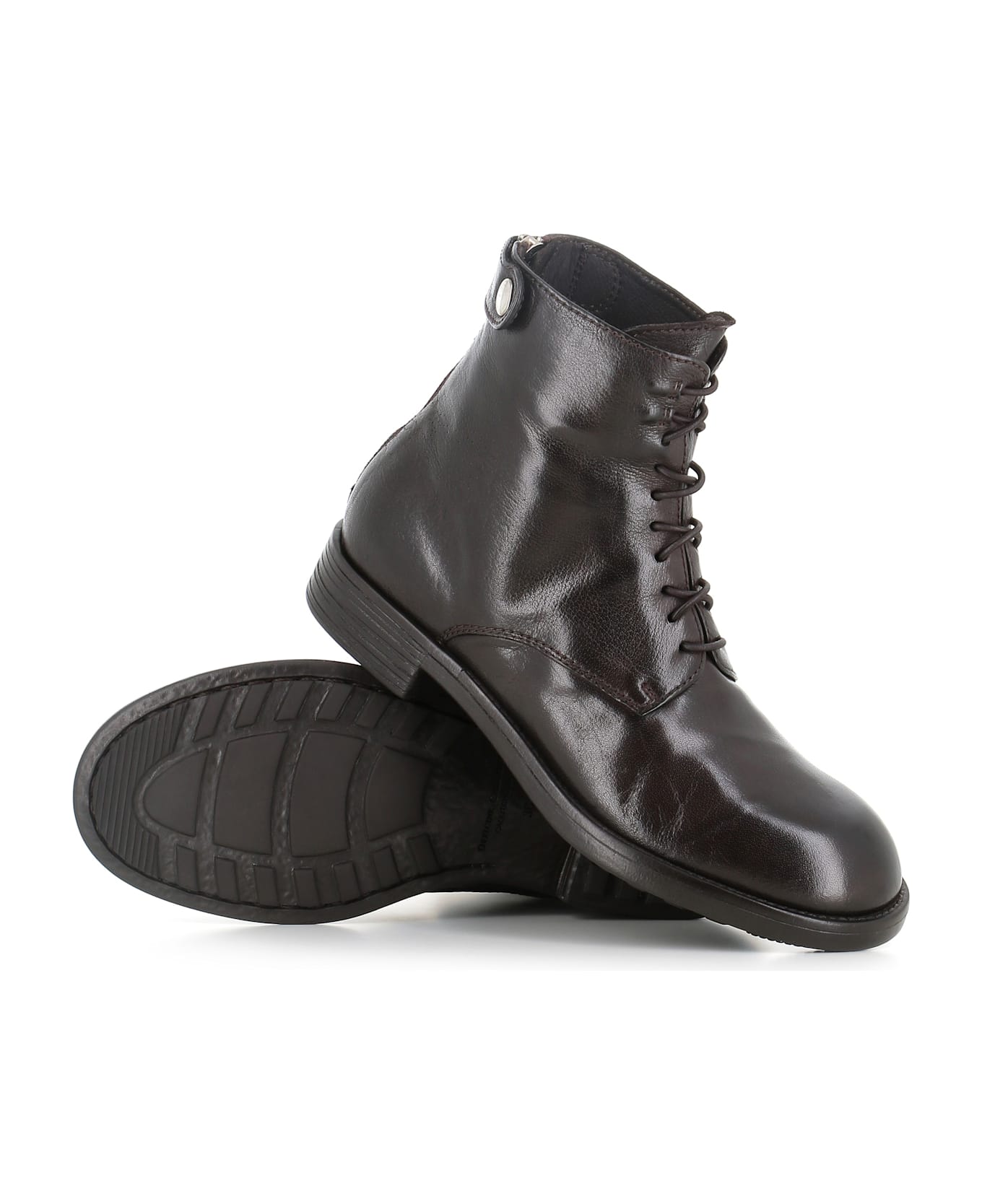 Officine Creative Lace-up Boot Diary/106 - Ebony