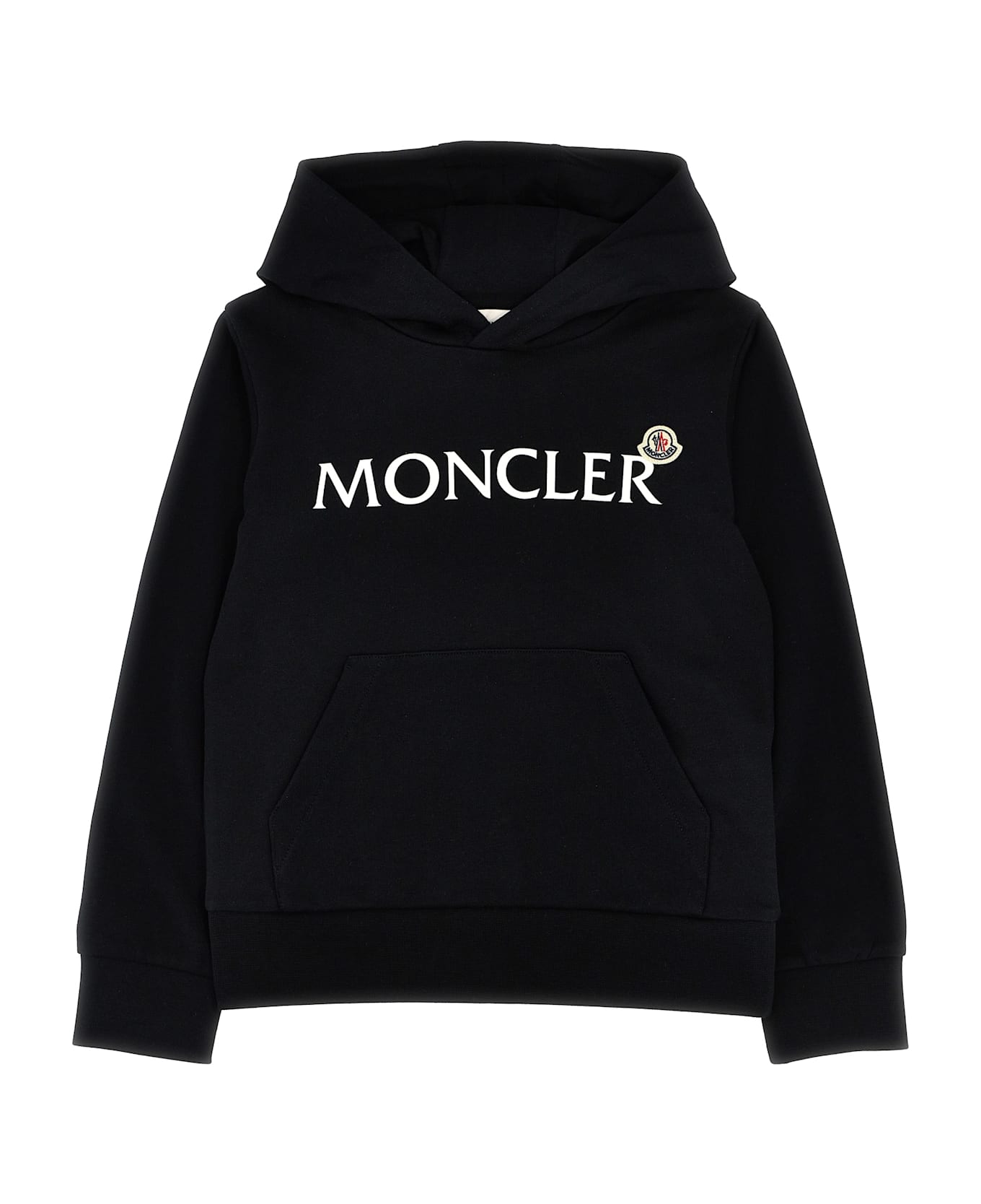 Moncler Logo Hoodie - Black  