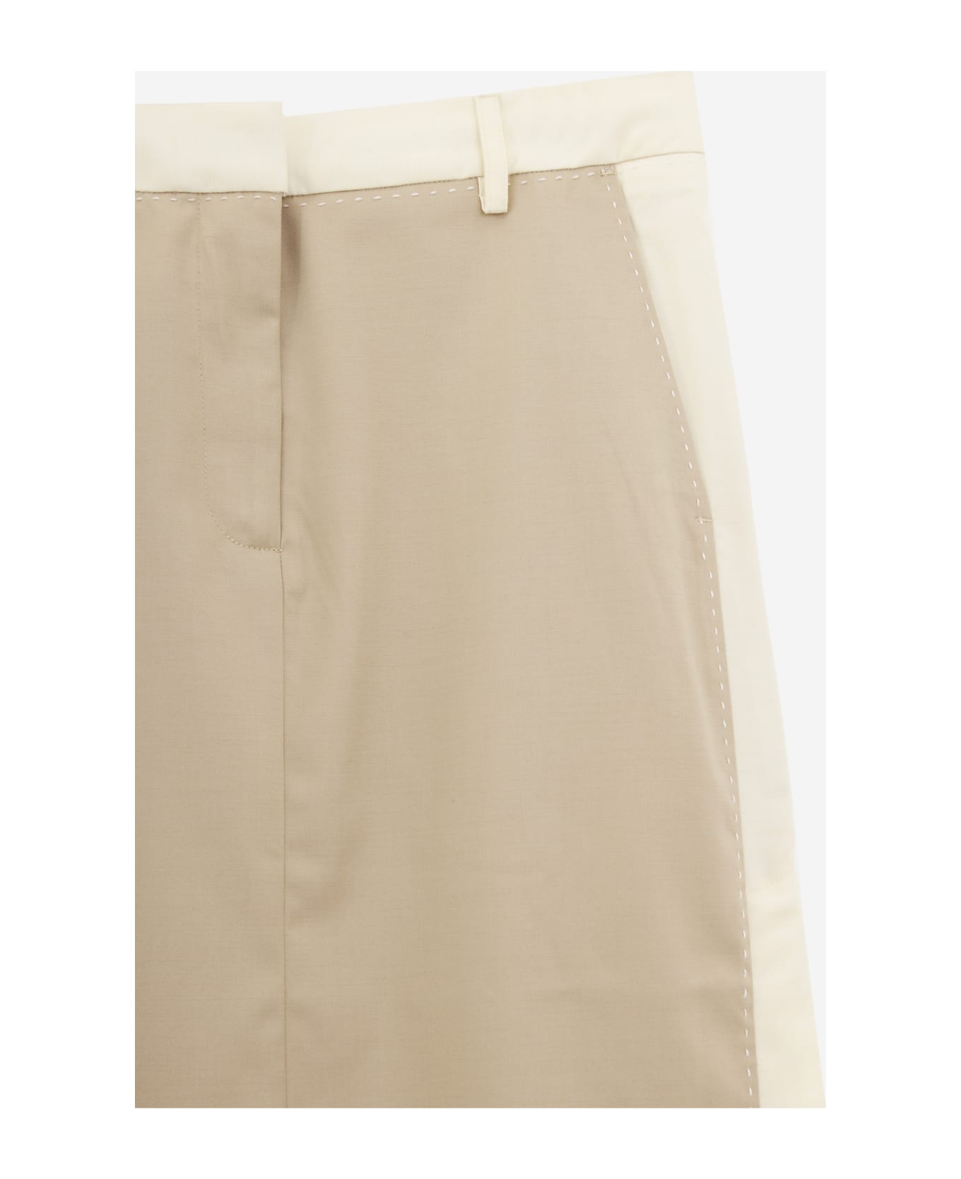 REMAIN Birger Christensen Two Color Maxi Skirt - beige スカート
