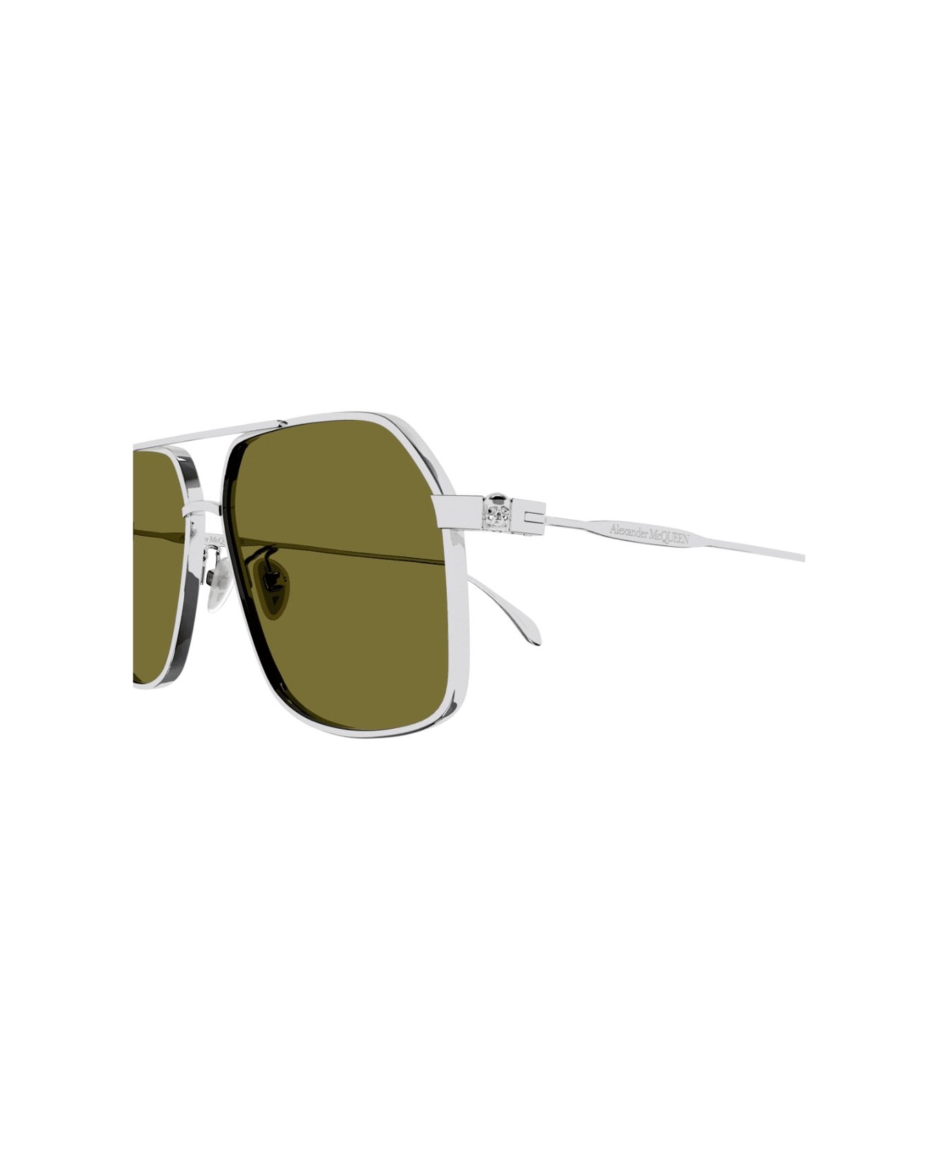 Alexander McQueen Eyewear AM0372S 003 Sunglasses - Silver