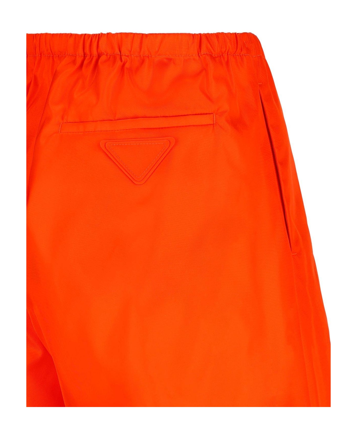 Prada High Waist Straight Leg Pants - Arancio