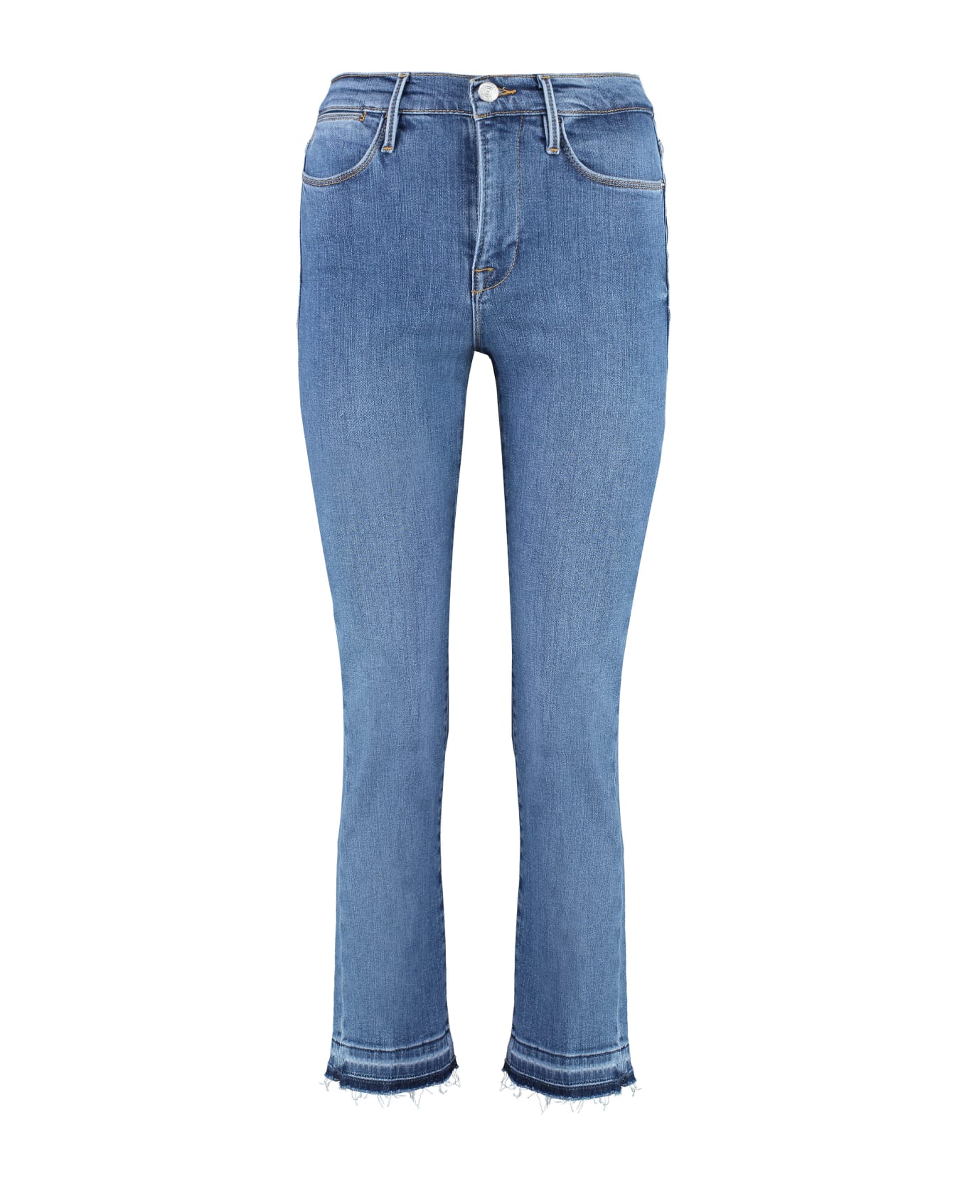 Frame Le High Straight Jeans - Denim