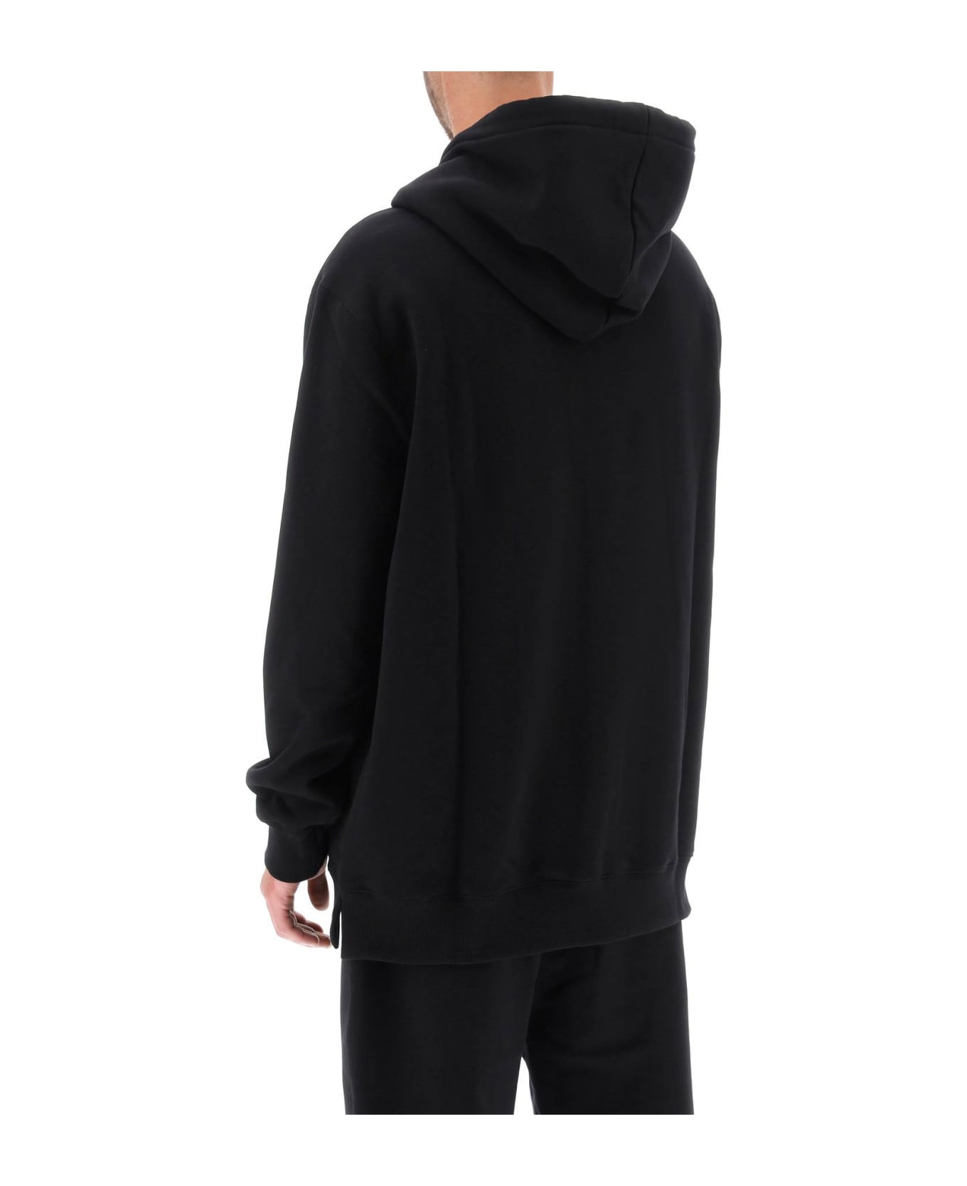 Lanvin 'curb Lace' Oversized Hoodie - Black