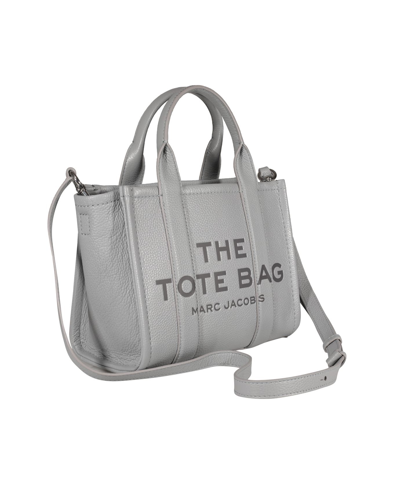 Marc Jacobs The Leather Small Tote Bag - grey