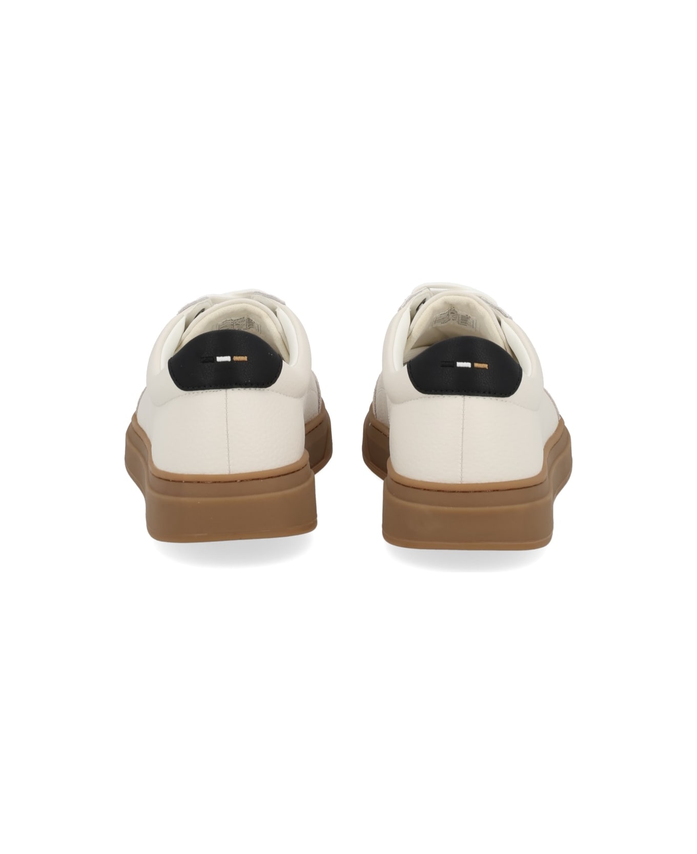 Hugo Boss Leather Sneaker - WHITE