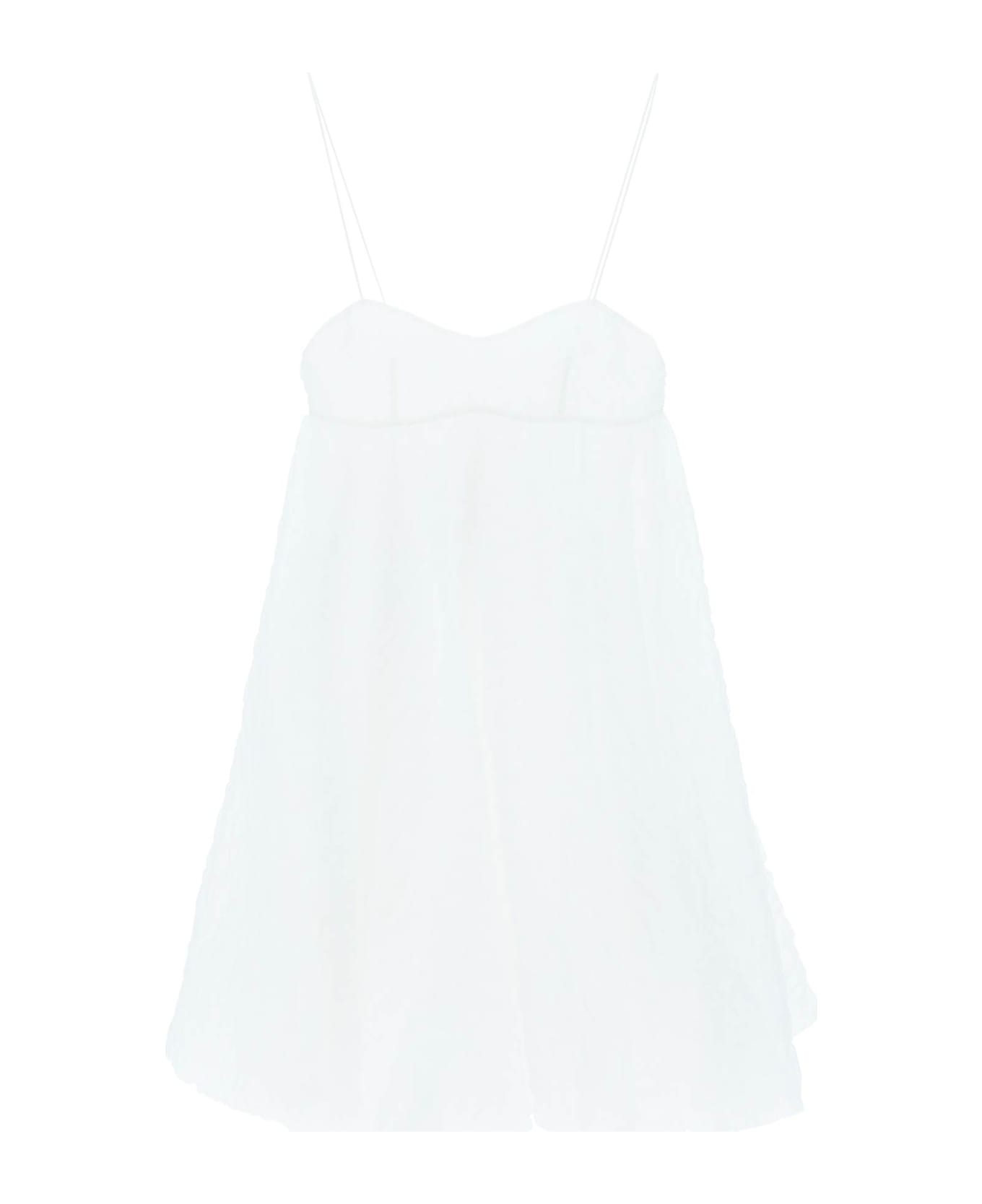 Cecilie Bahnsen 'sunni' Mini Dress - WHITE (White) ワンピース＆ドレス