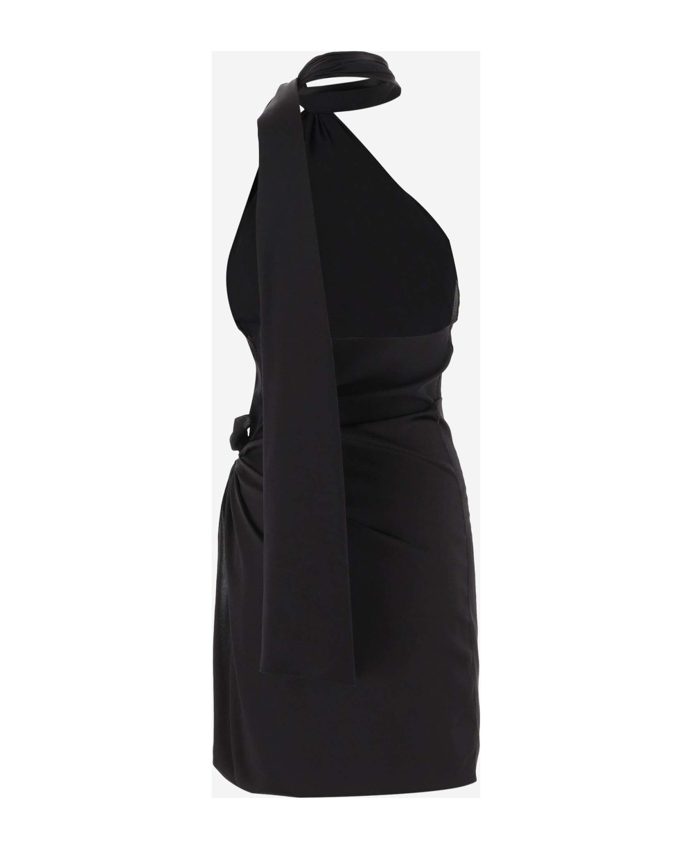 Stephan Janson Stretch Silk Adjustable Dress - Black