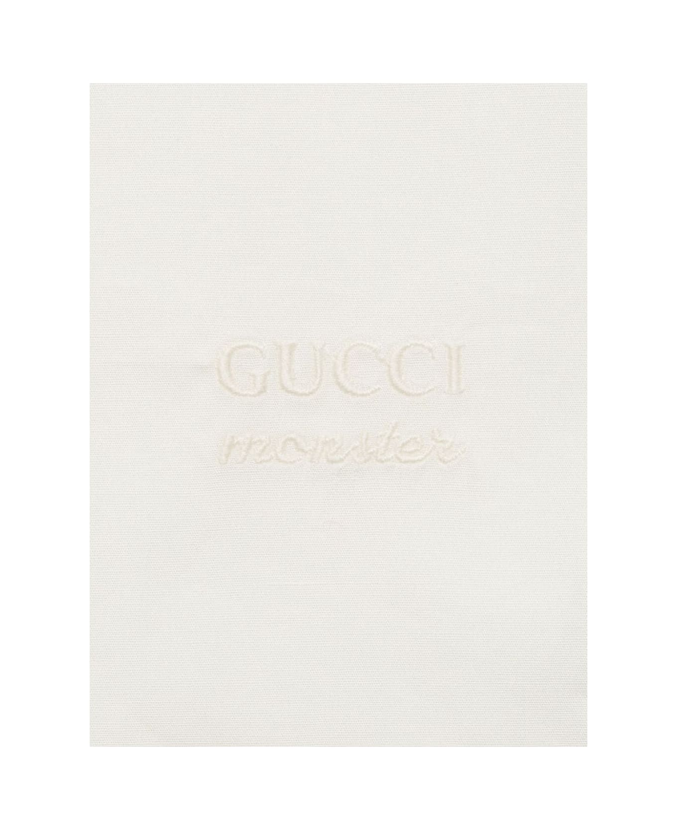 Gucci Shirt Stretch Cotton Popeline - Soft White