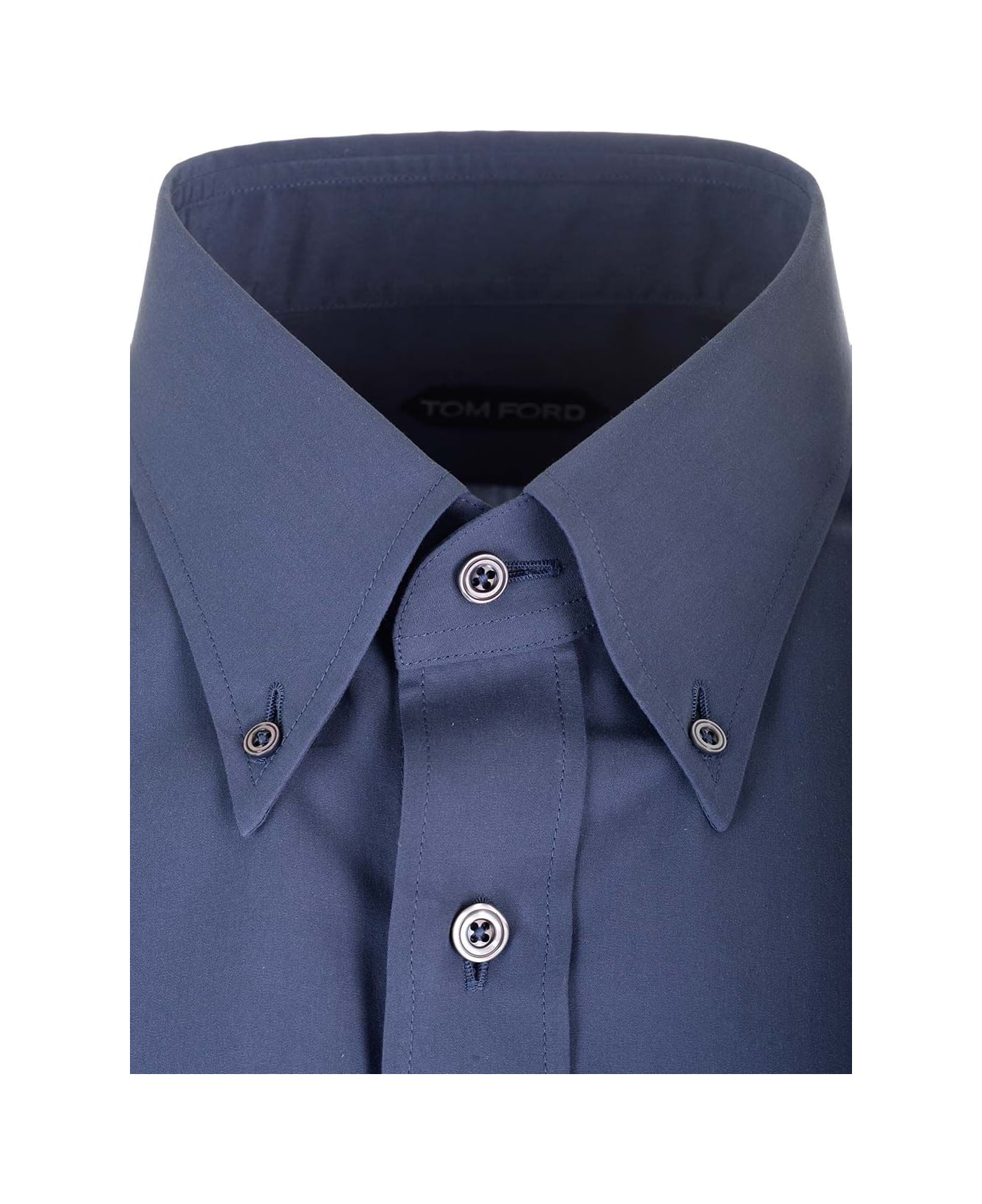 Tom Ford Parachute Silk Shirt - Blue