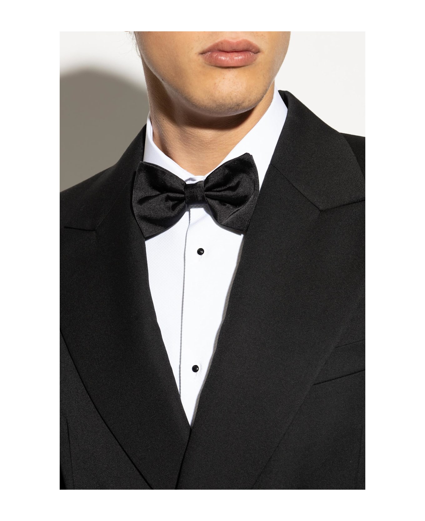 Dolce 
Gabbana Silk Bow Tie - BLACK
