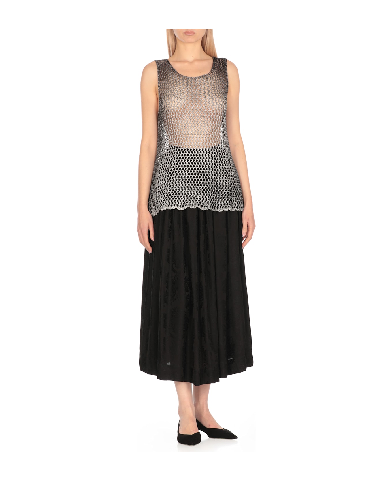 Avant Toi Viscose Top - Grey