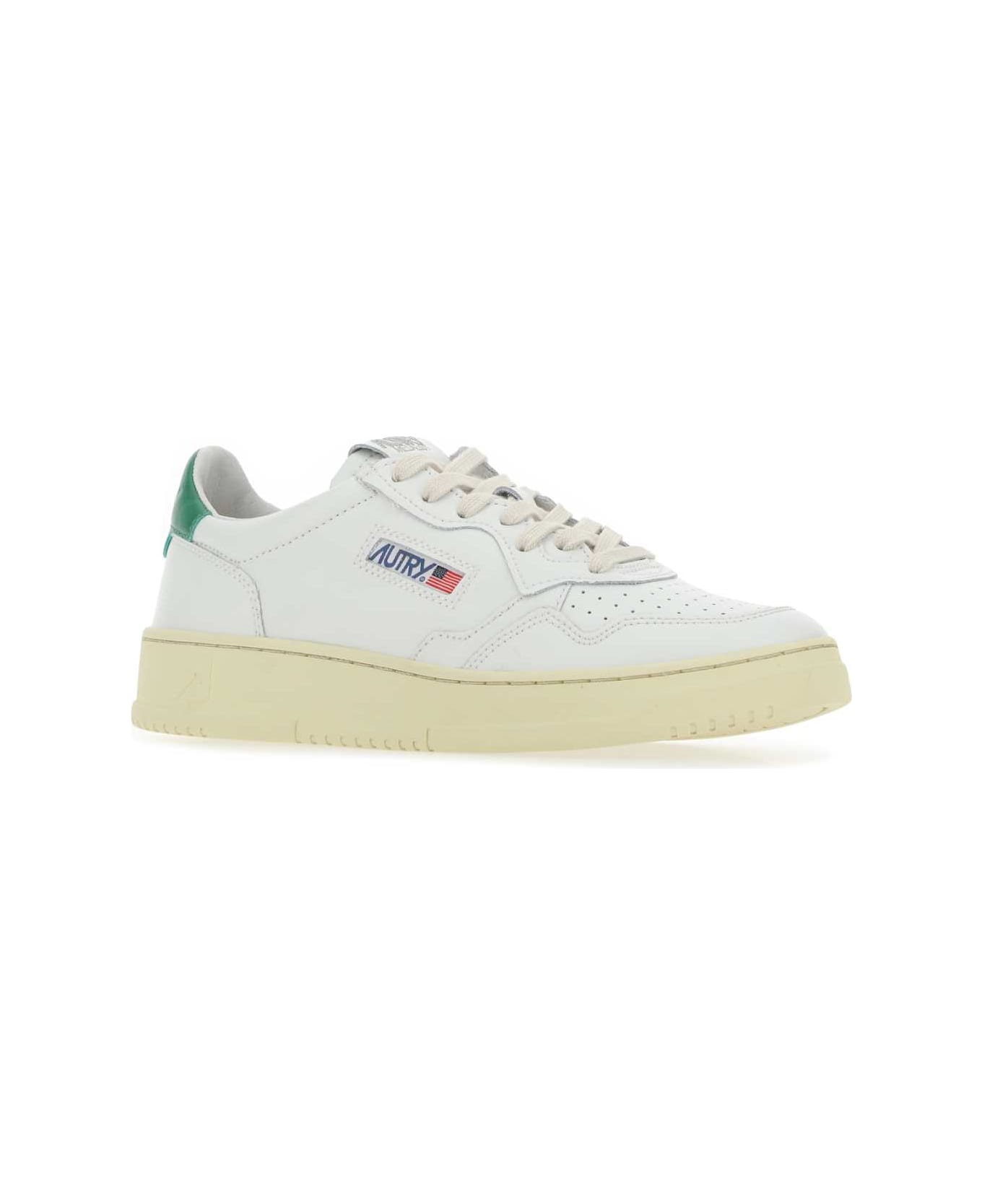 Autry White Leather Medalist Low Sneakers - LL20