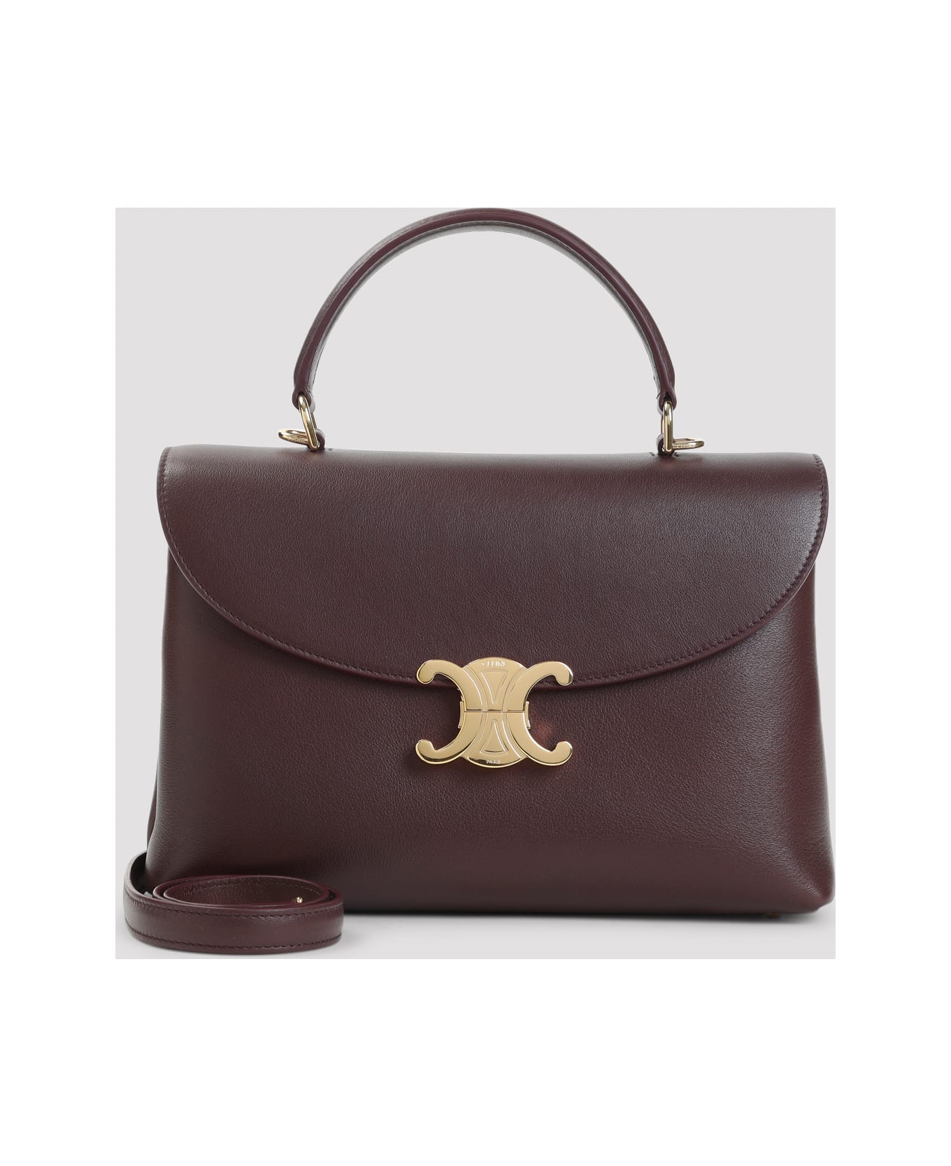 Celine Nino Medium Shoulder Bag - Dg Deep Burgundy