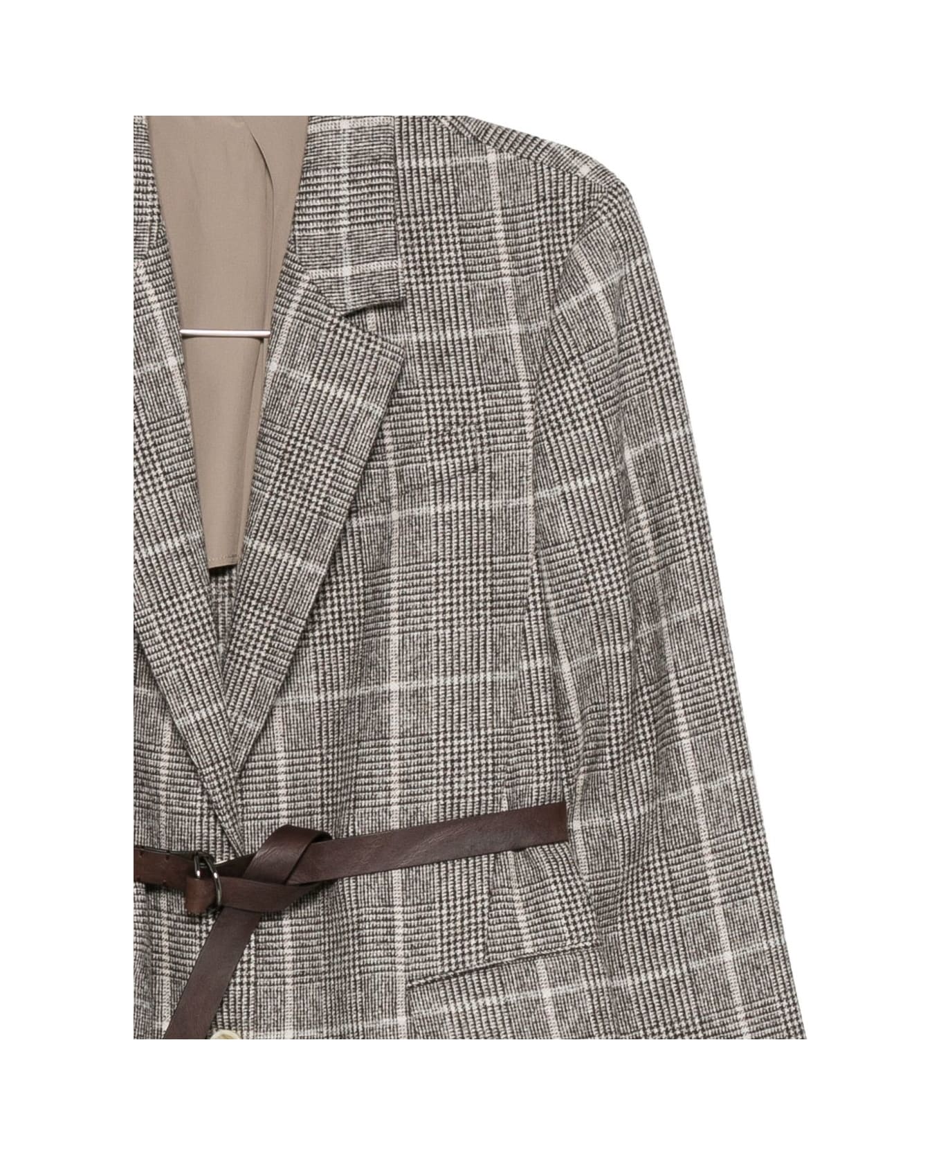 Brunello Cucinelli Wool Single-breasted Jacket - Brown