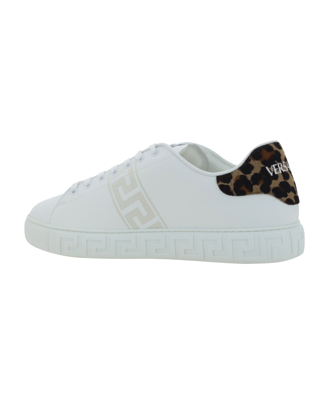 Versace Sneakers - White+brown Spotted