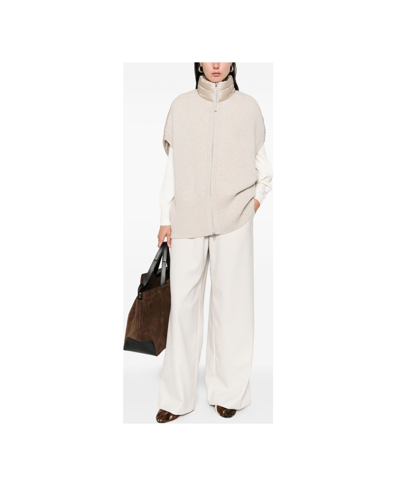 Herno Beige Down Jacket - White