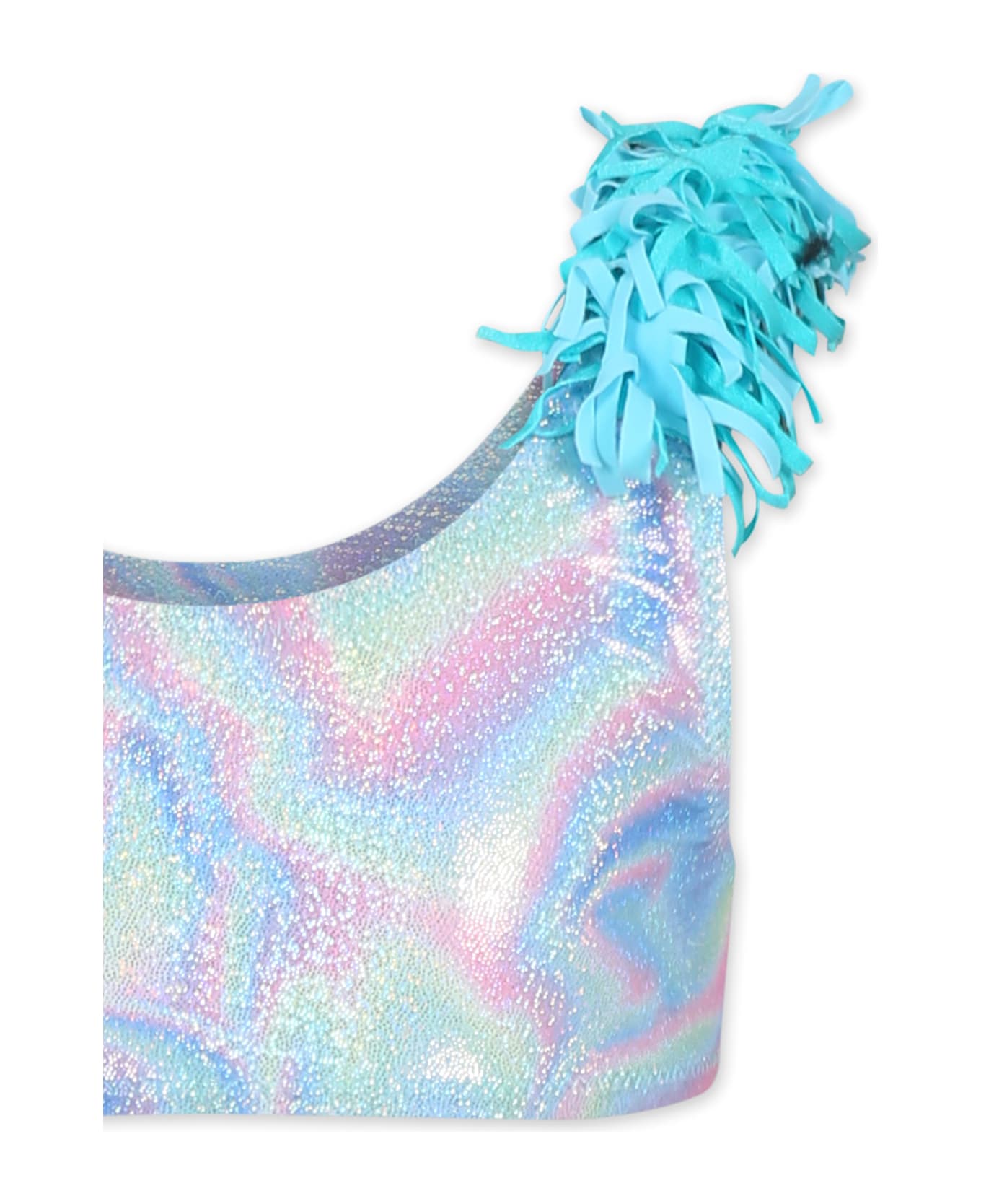Billieblush Multicolor Bikini For Girl With Fringes - Multicolor