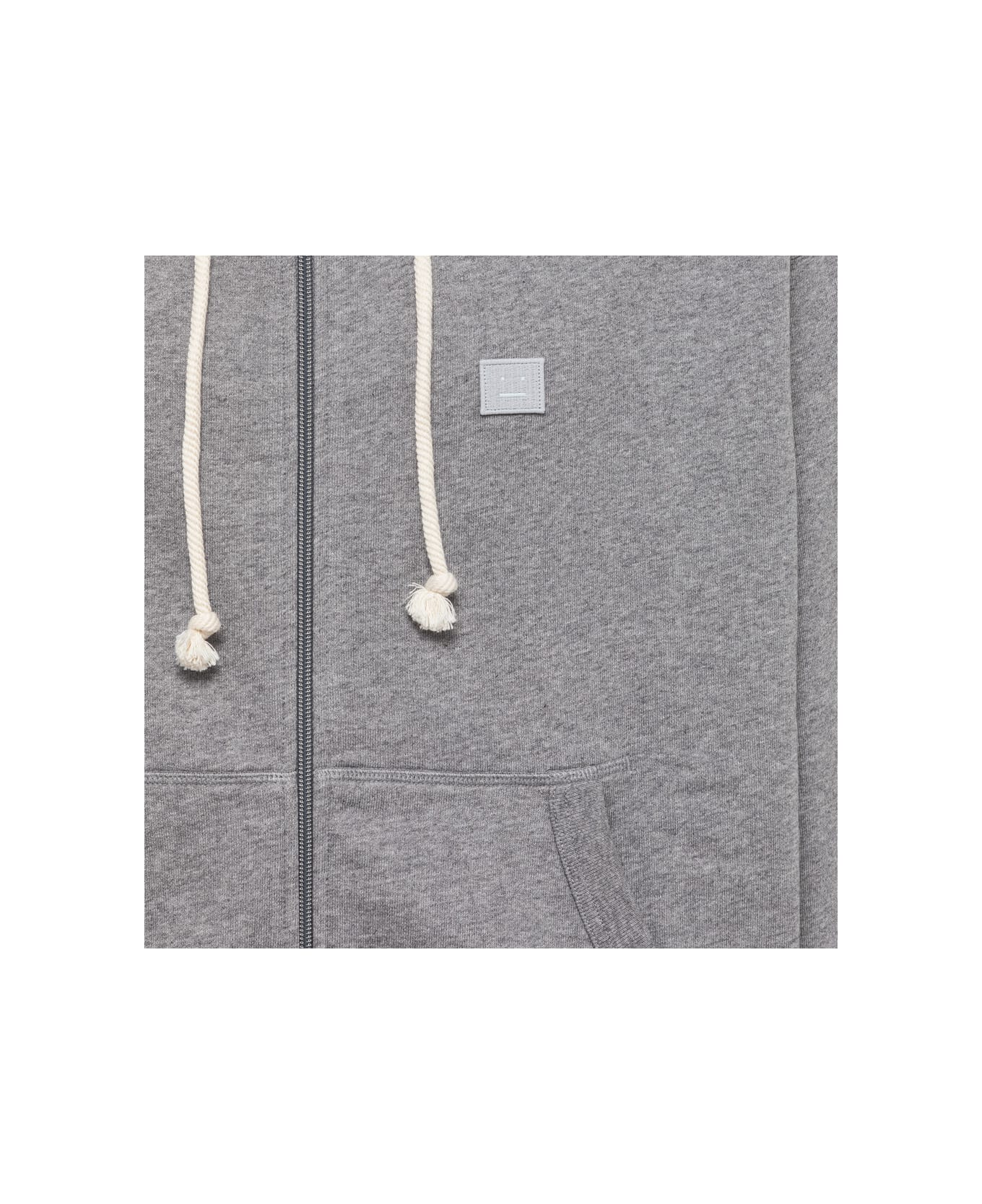 Acne Studios Hooded Sweatshirt With Zip - Grey