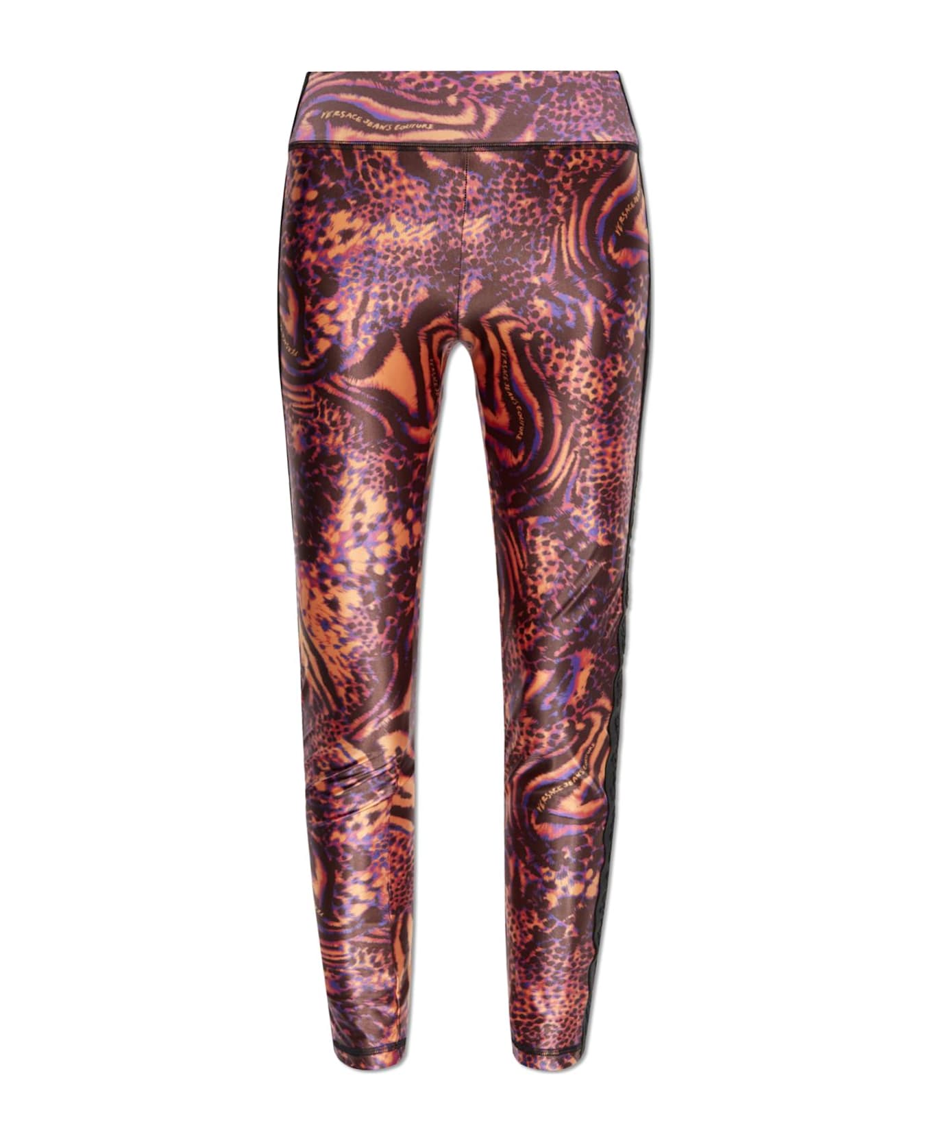 Versace Jeans Couture Leggings With Animal Print - MULTICOLOUR