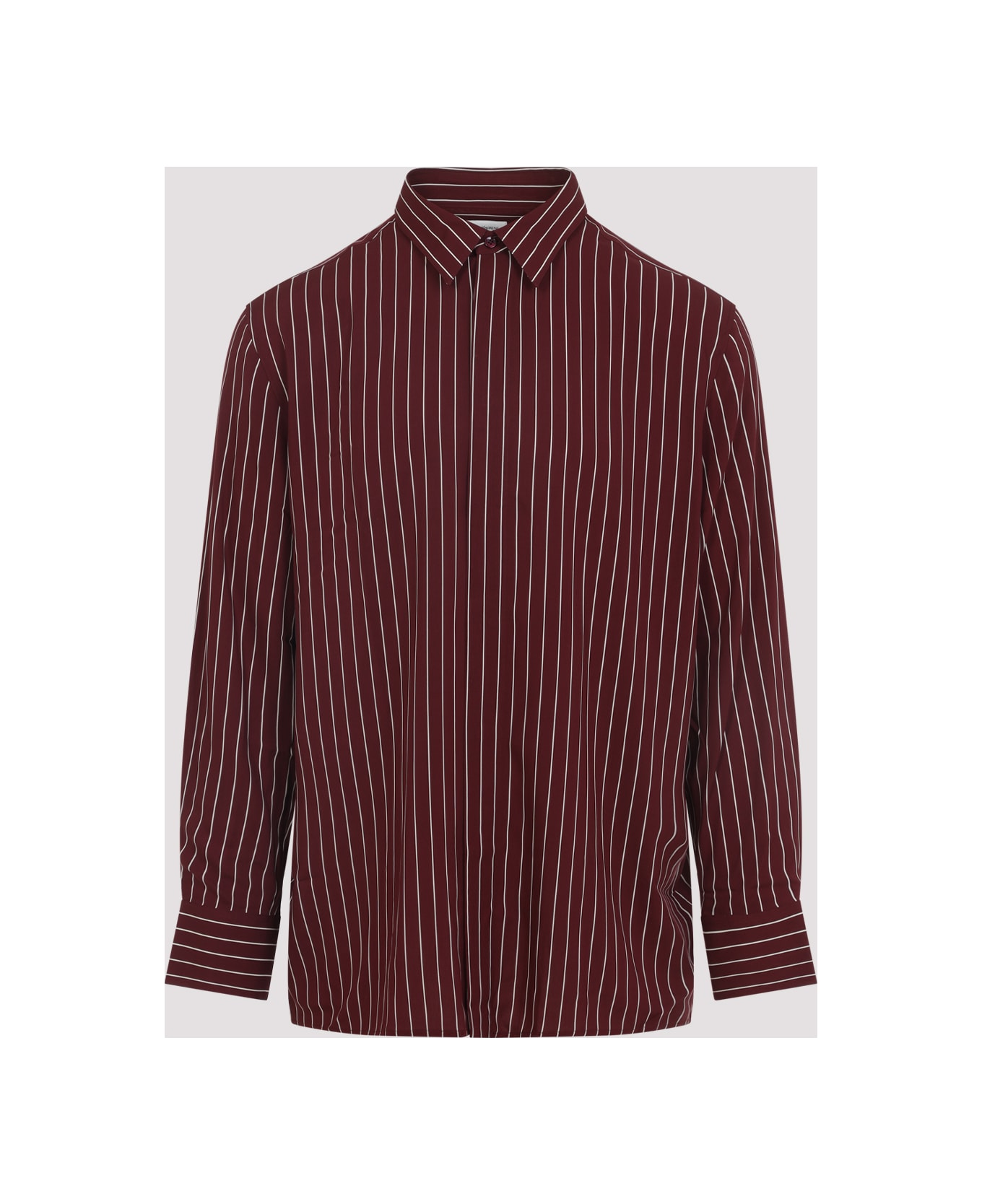 Saint Laurent Viscose Shirt - Bordeaux Craie