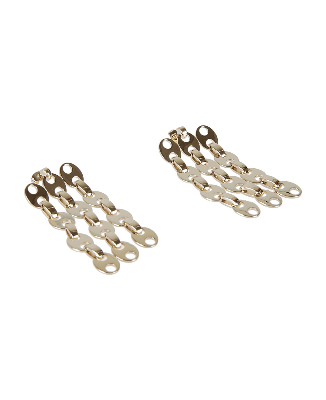 Paco Rabanne Tri-chain Earrings - Gold イヤリング