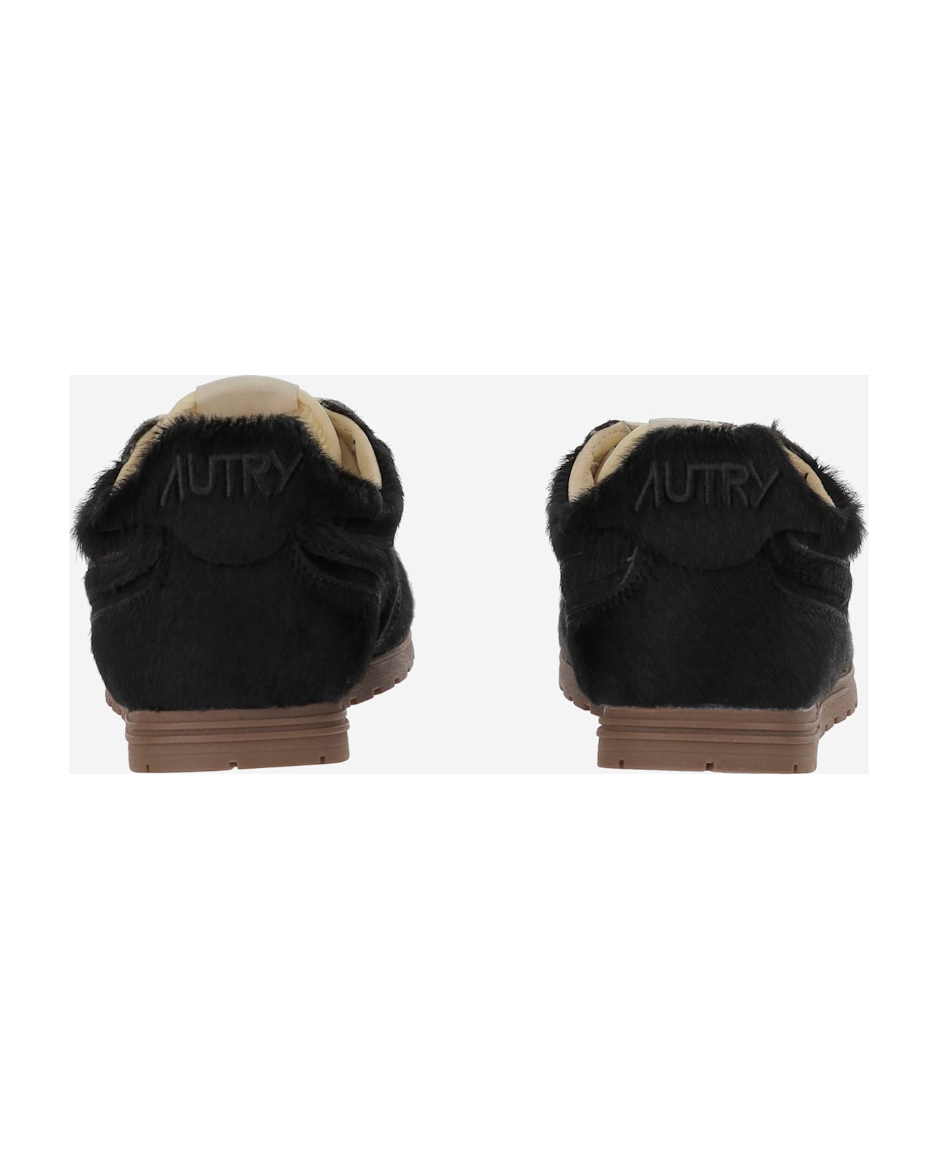 Autry Windspin Leather Sneakers - Black