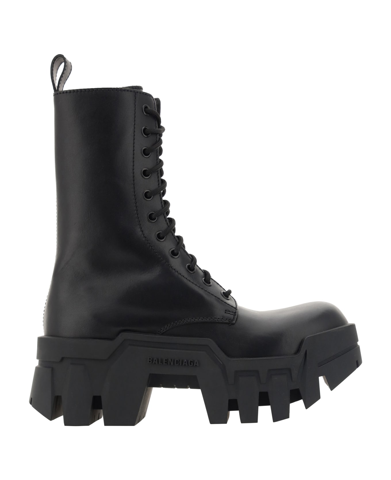 Balenciaga Bulldozer Lace-up Boot - Black