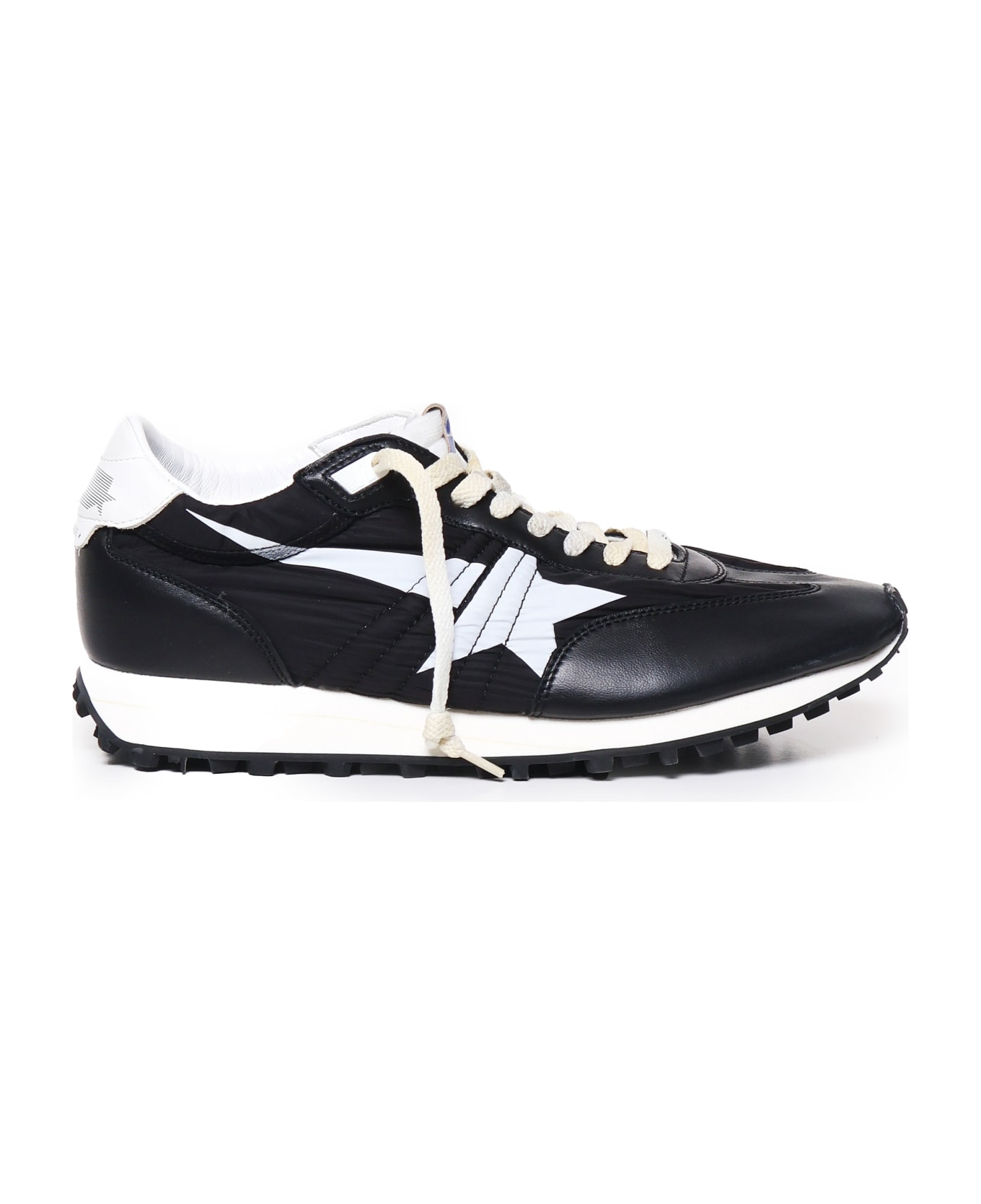 Golden Goose Marathon Low-top Sneakers - BLACK/WHITE/BLACK