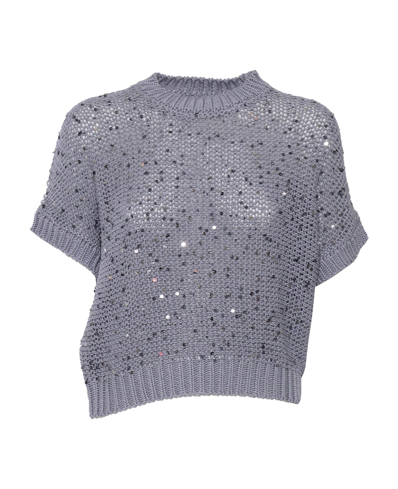 Peserico Knitted Sweater - BLUE