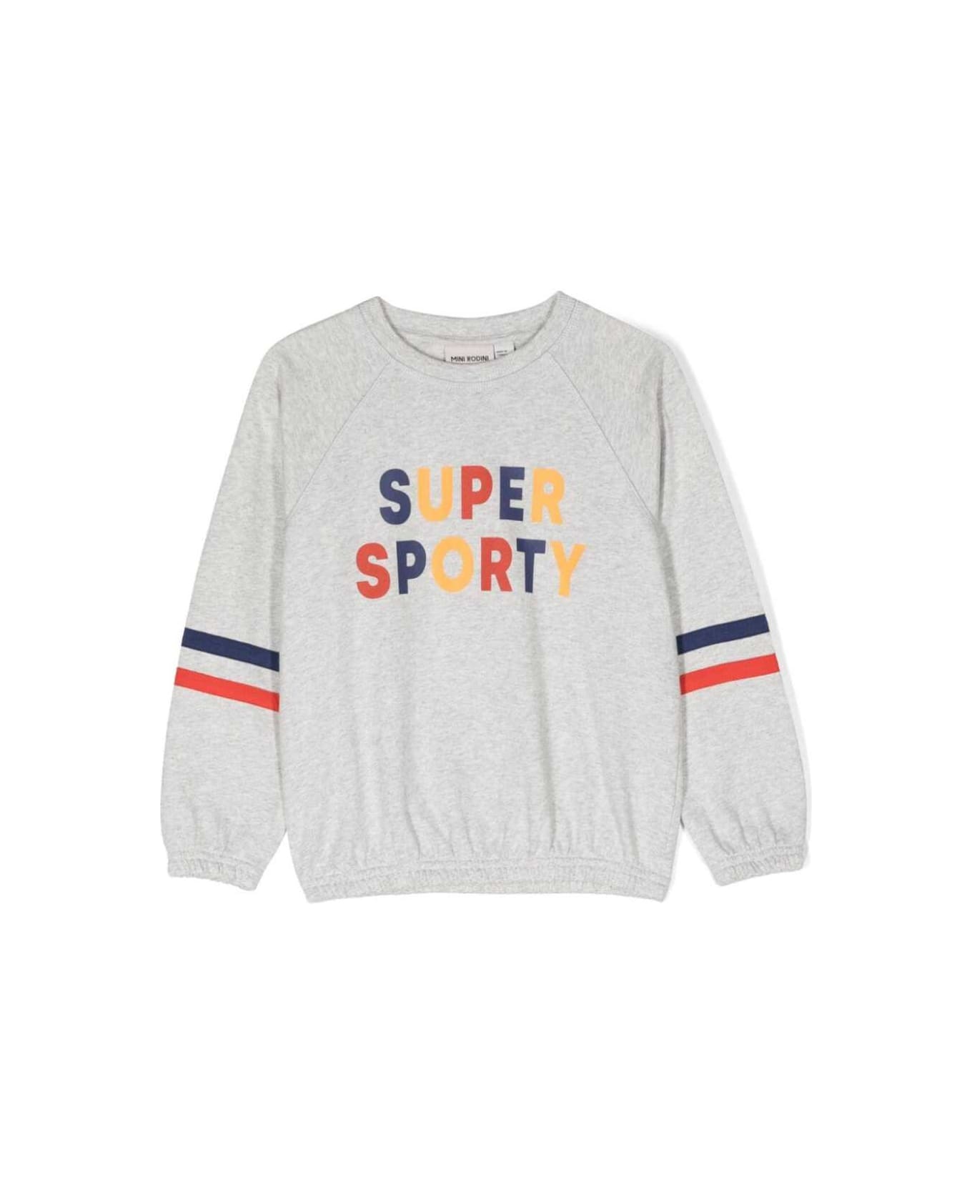 Mini Rodini Super Sporty Sweatshirt - Grey ニットウェア＆スウェットシャツ