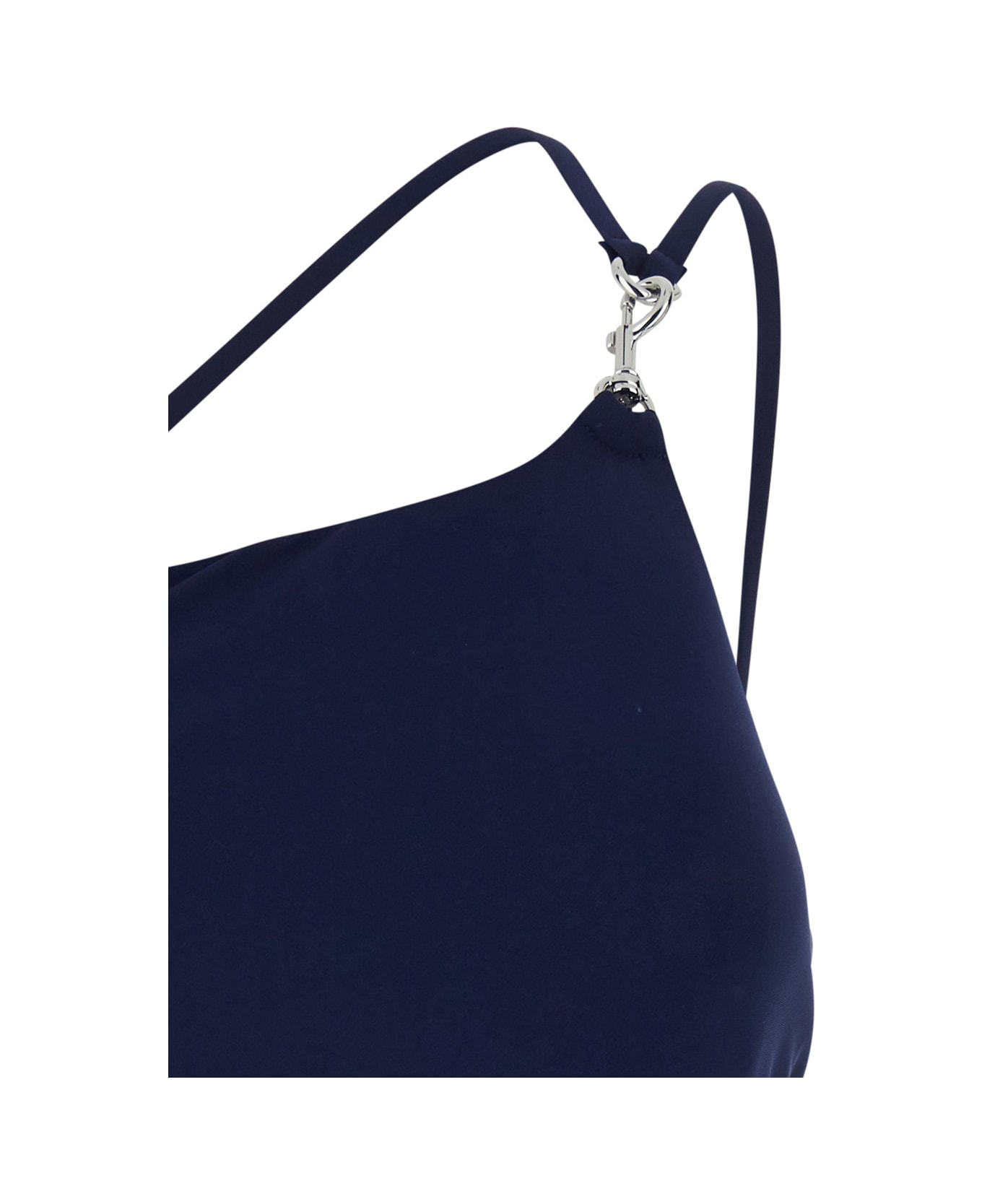Tory Burch One-shoulder Swimsuit With U-neck On The Back - Blu