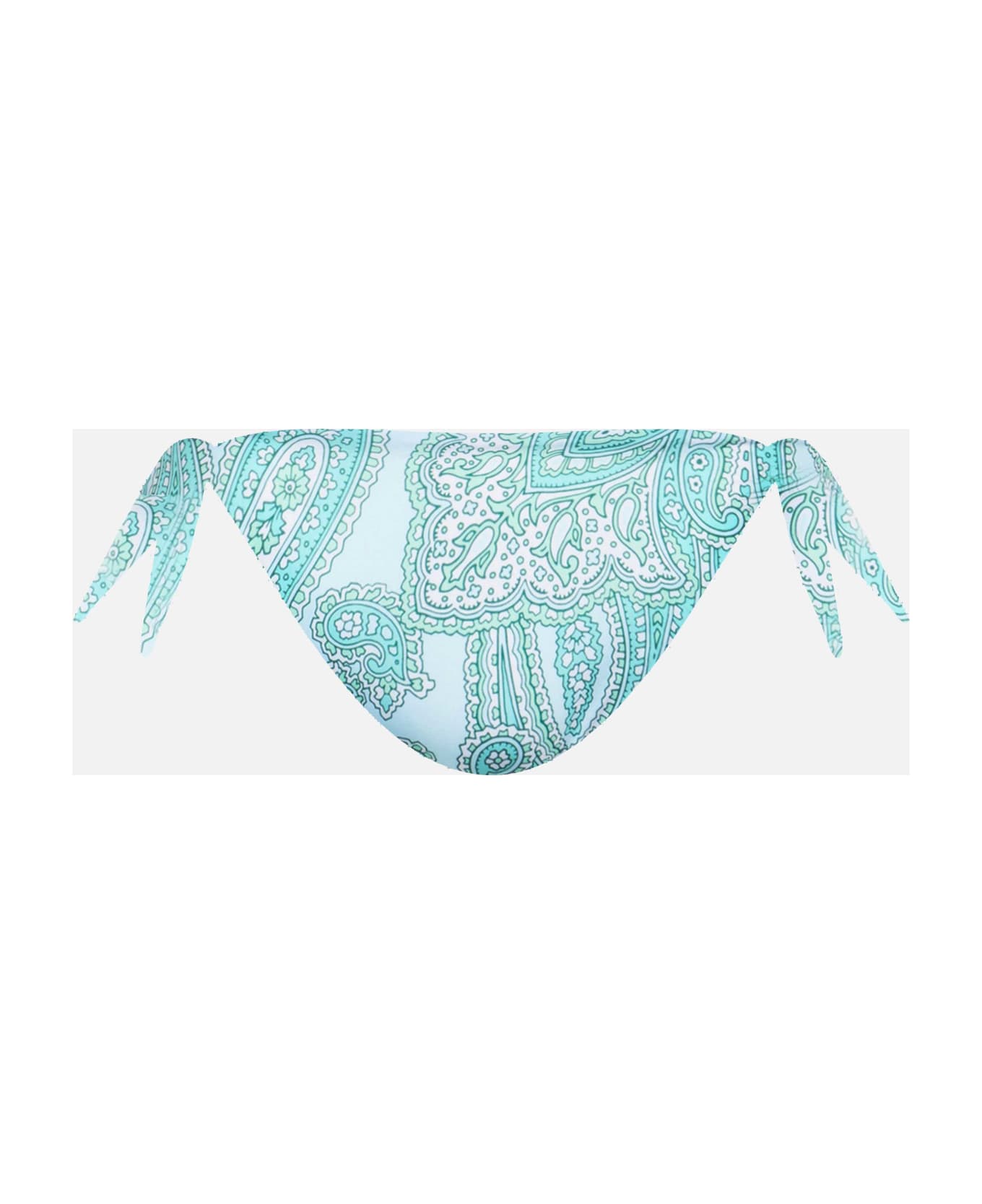 MC2 Saint Barth Woman Paisley Classic Swim Briefs Yali - VERDE ACQUA