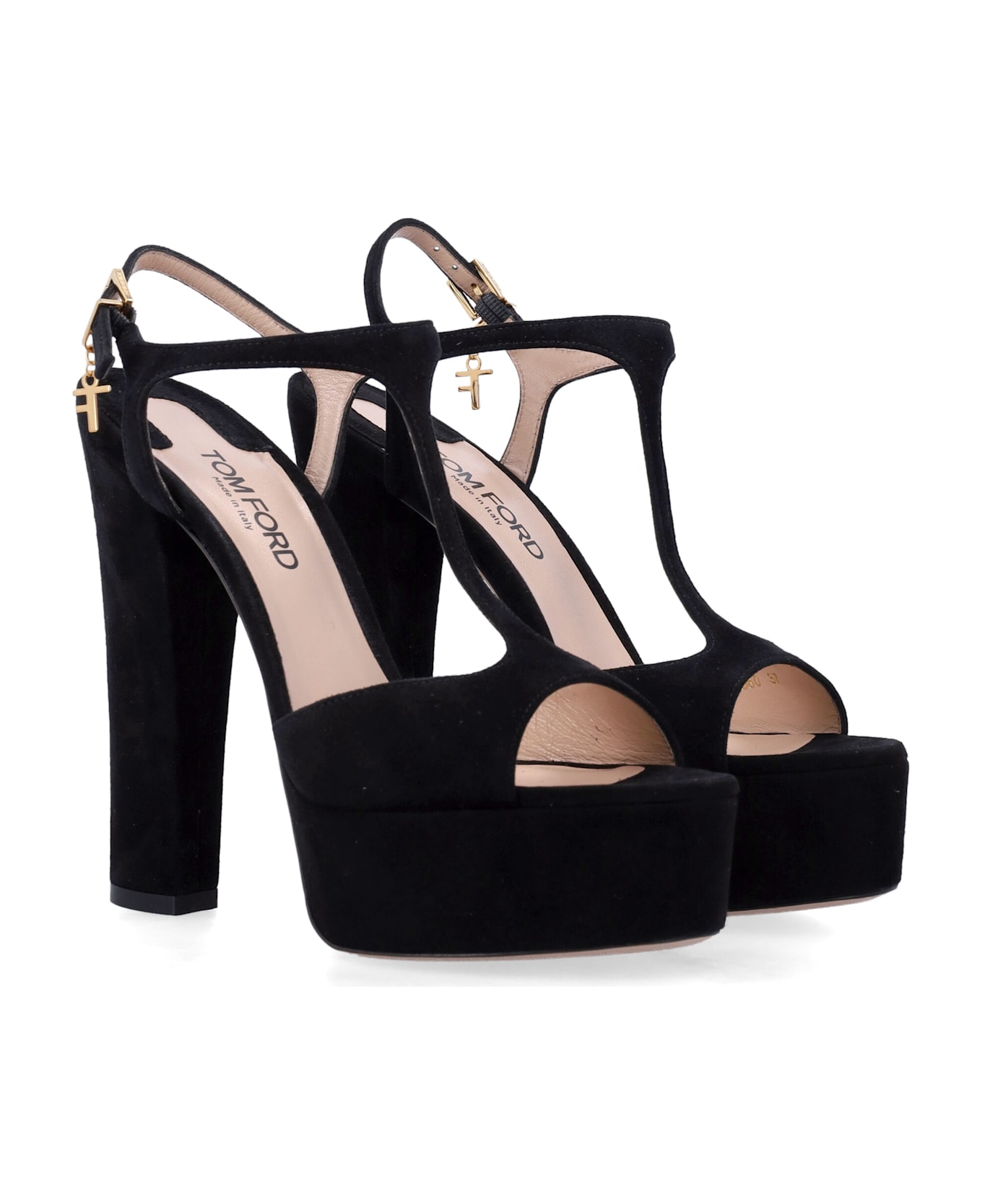 Tom Ford Angelina Platform Sandals - BLACK