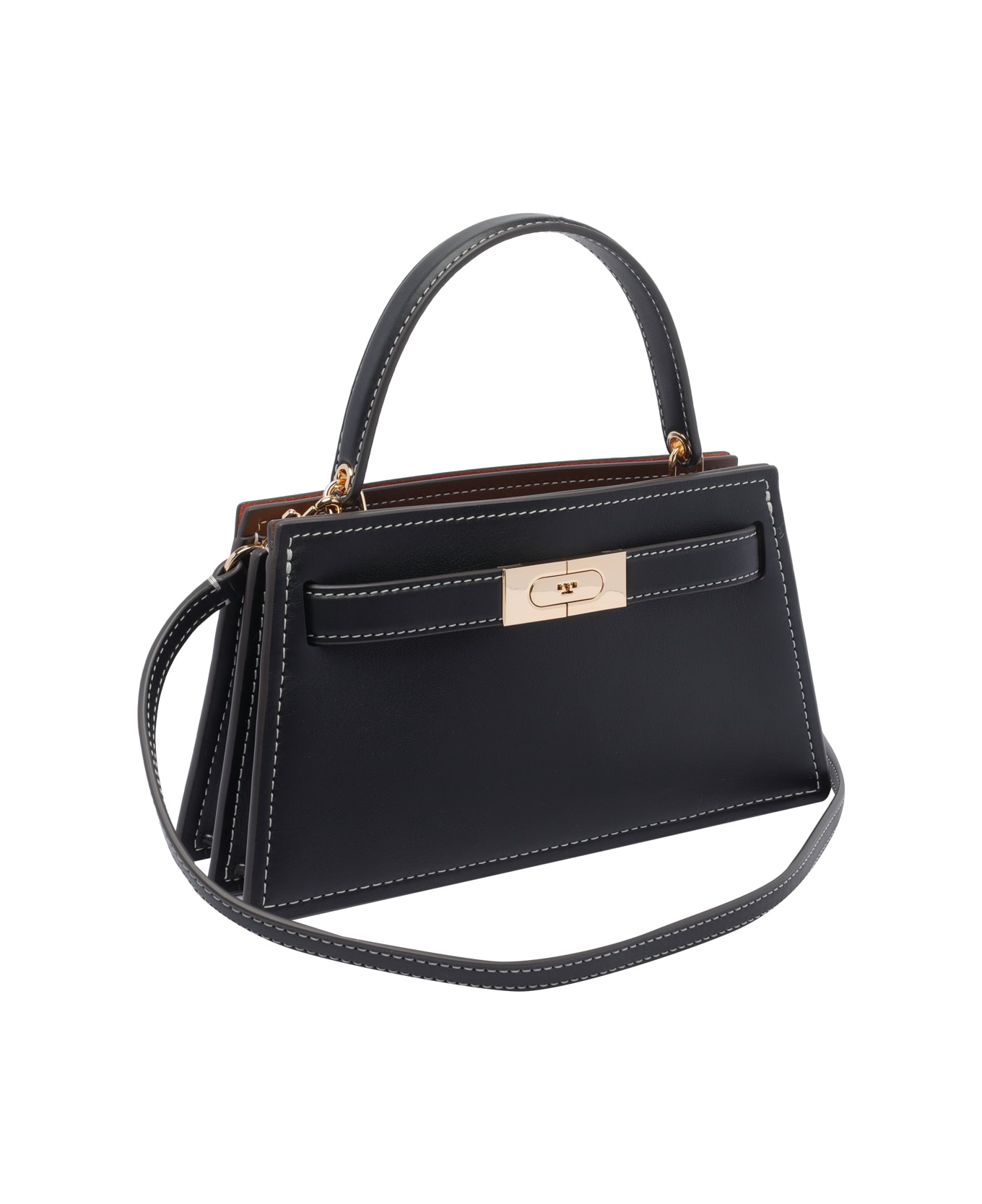 Tory Burch Small Lee Radziwill Handbag - Black