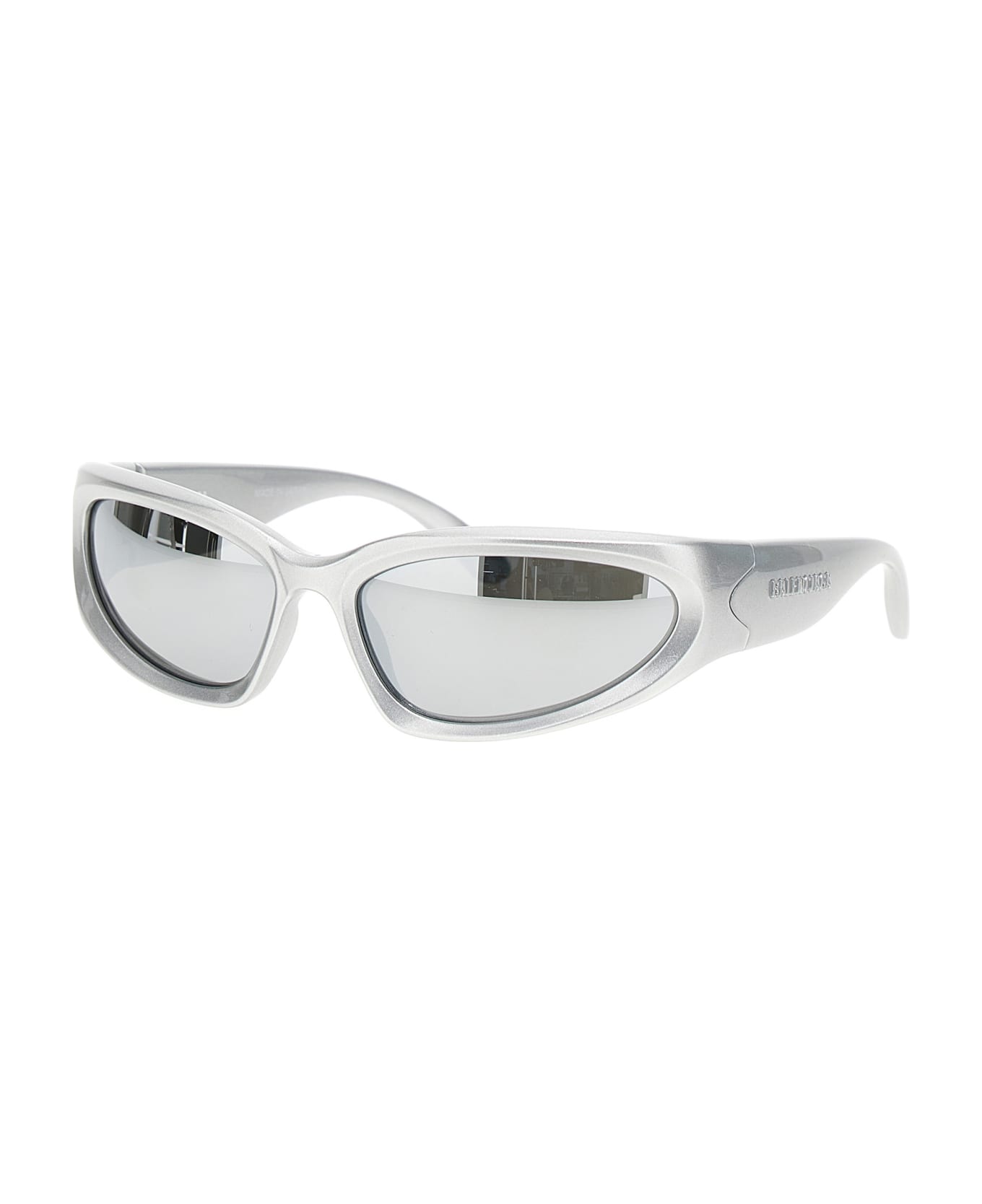 Balenciaga Eyewear Swift Oval Sunglasses - Metallic サングラス