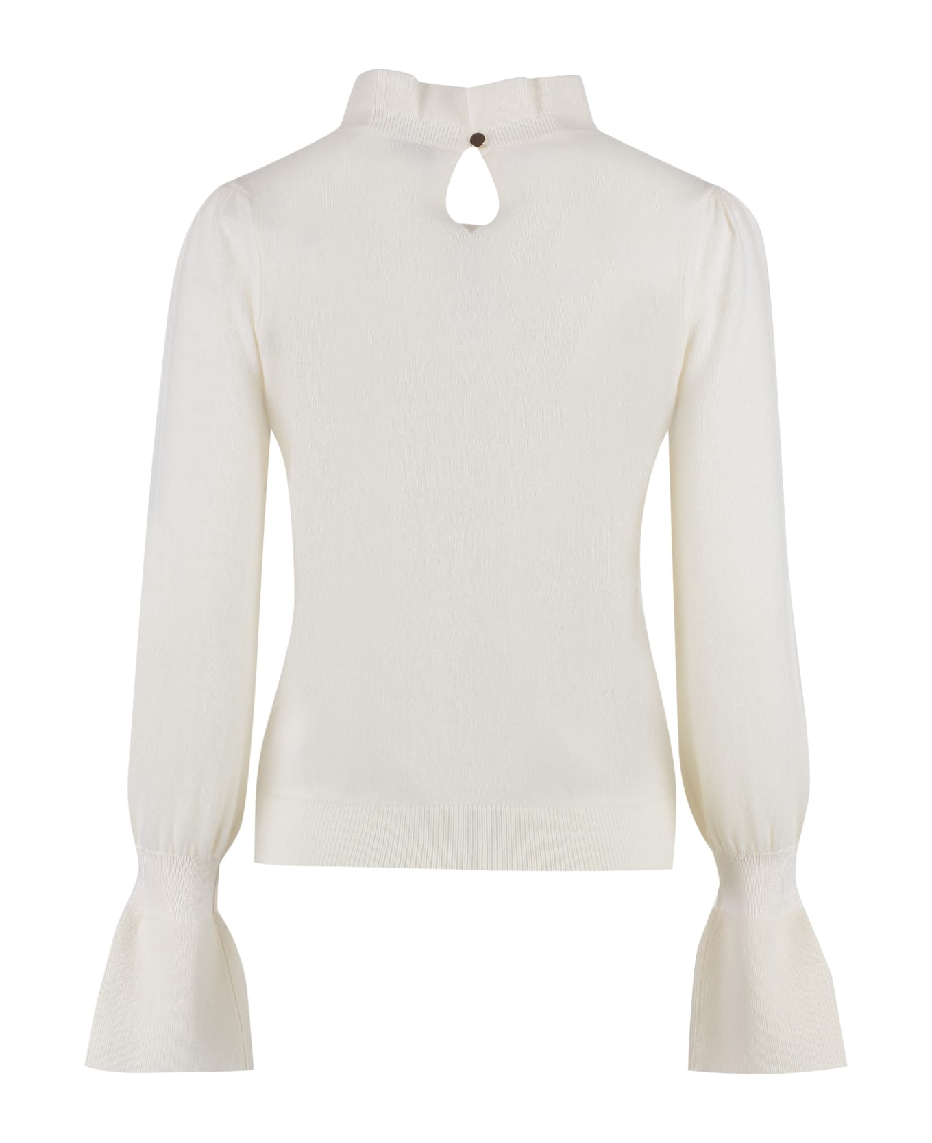 Hugo Boss Ribbed Cashmere And Wool Sweater - Ivory ニットウェア