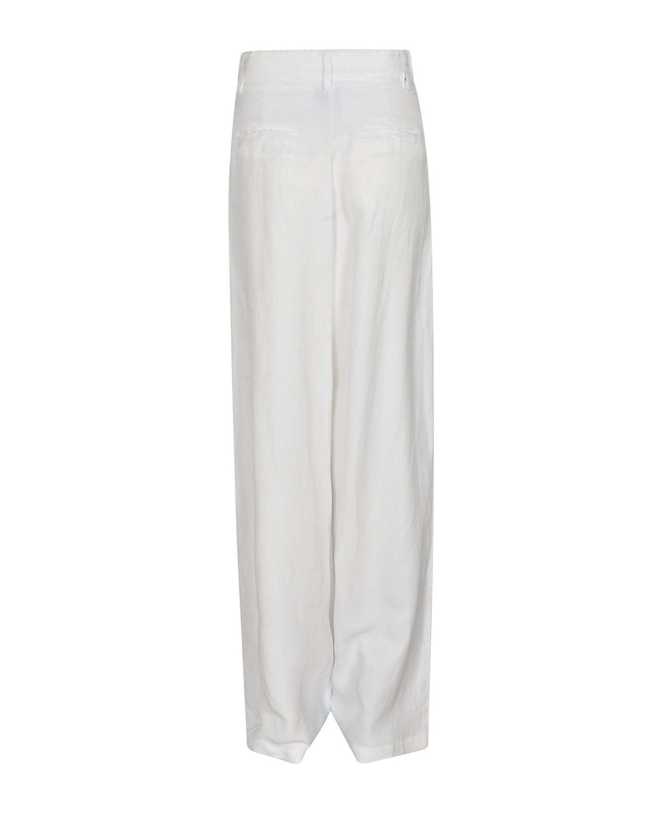 Ermanno Scervino Concealed Straight Trousers - White