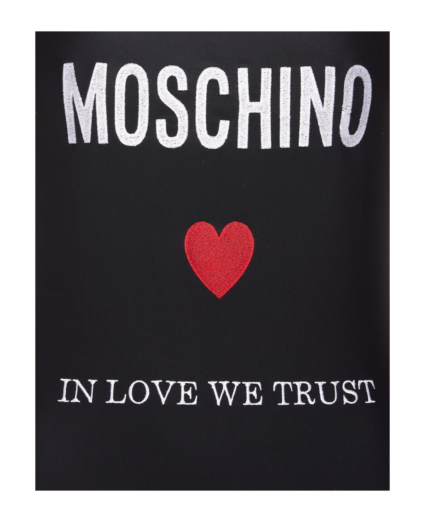 Moschino Logo Swimwear - Black