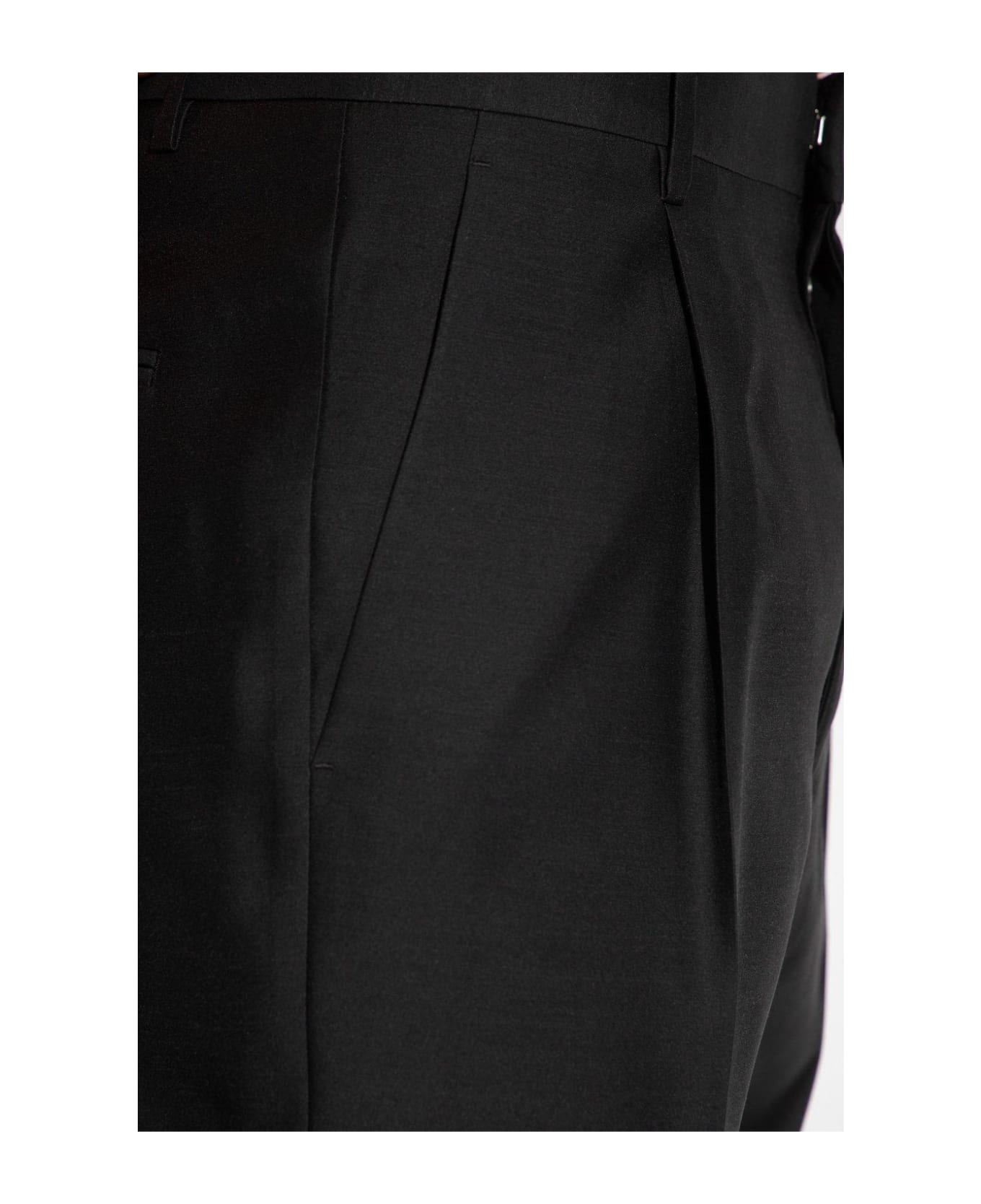 Dsquared2 Pleated Straight-leg Trousers - Black