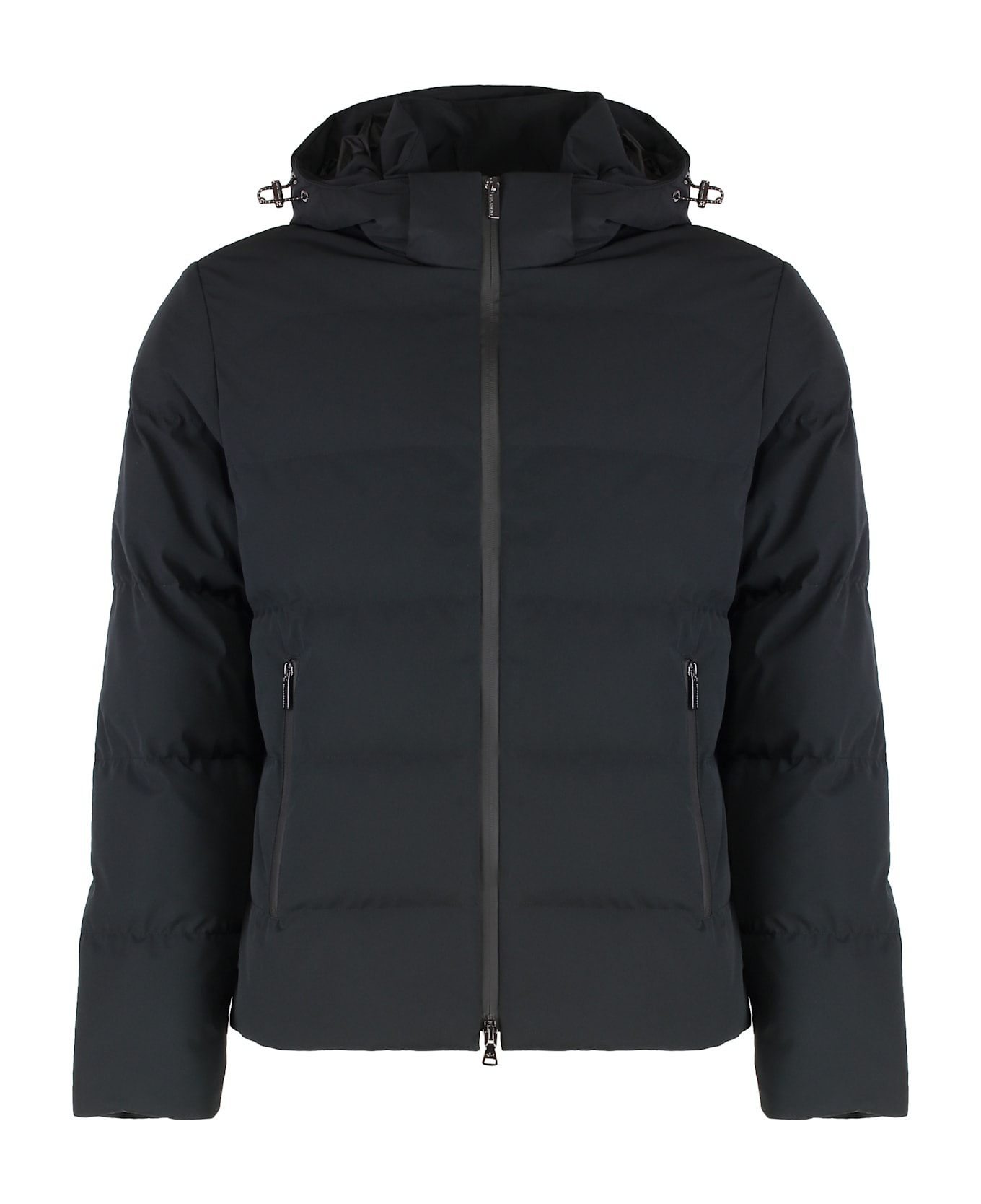 Paul&Shark Hooded Short Down Jacket - black