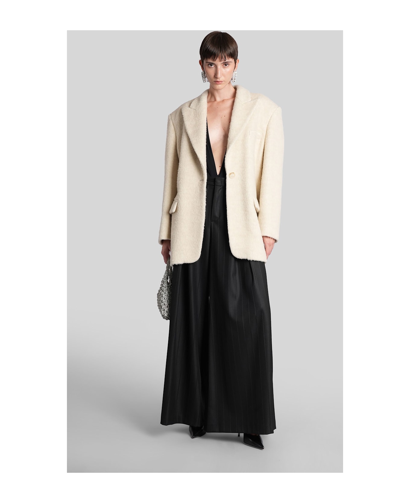 The Andamane Teresa Coat In Beige Wool - beige