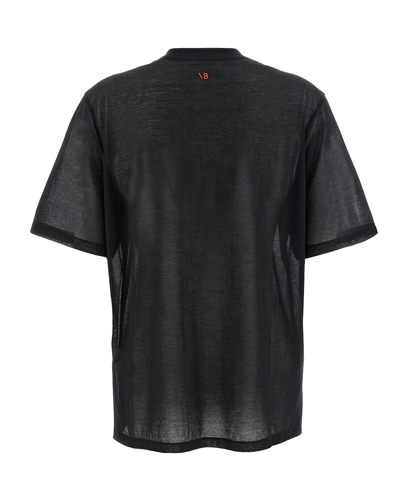 Victoria Beckham Logo Embroidery T-shirt - Black  
