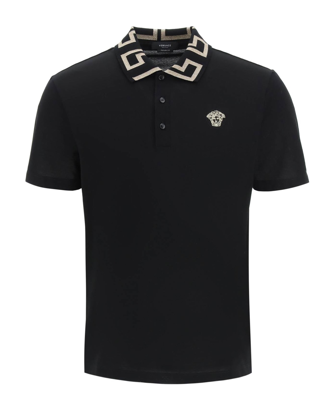 Versace Medusa Music Polo Shirt - Nero
