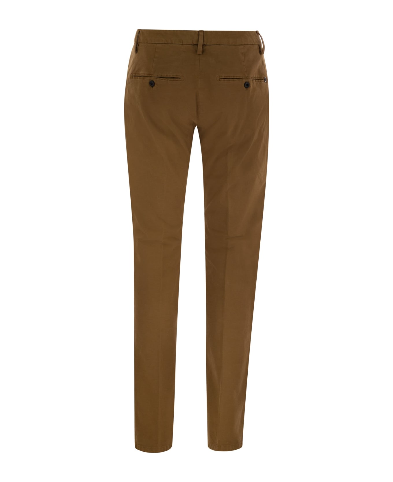 Dondup Spiritissimo - Regular Chino Trousers In Light Gabardine - Cannamon