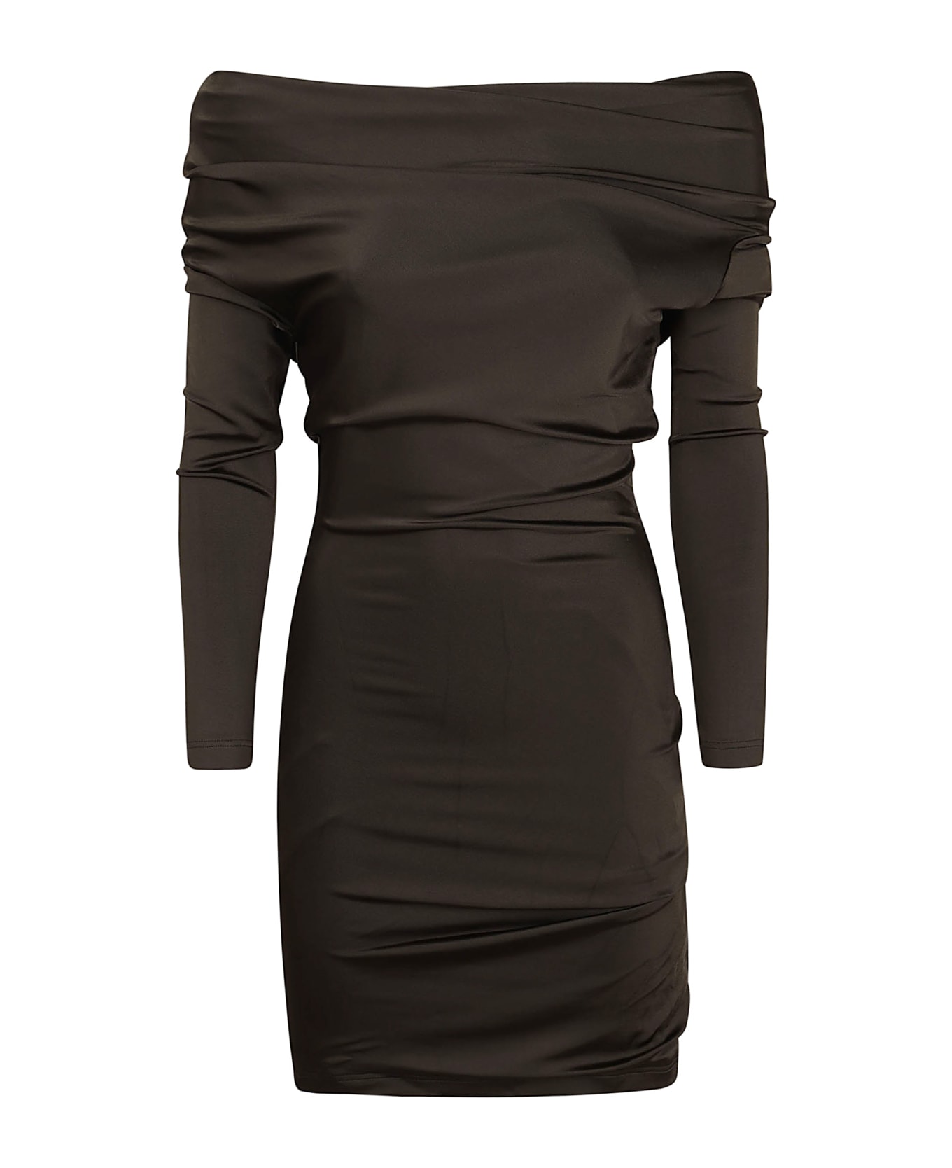Alexander McQueen Jersey Dress - Marrone
