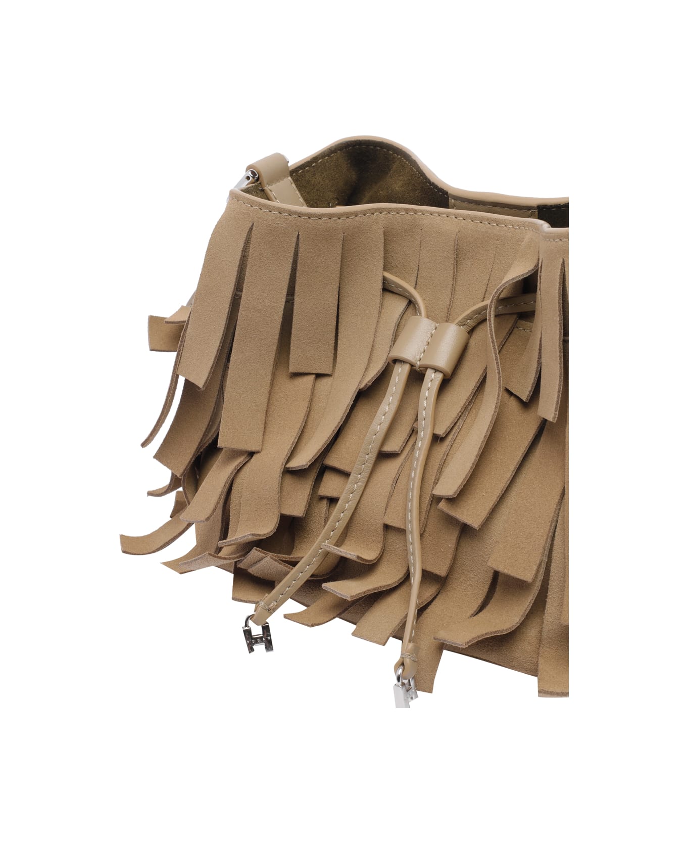 Hogan Mini Hocket Bucket Bag - Beige