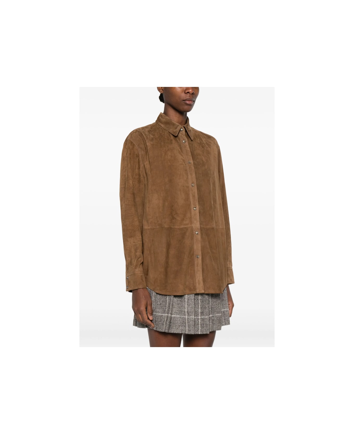 Brunello Cucinelli Leather Outerwear - BROWN