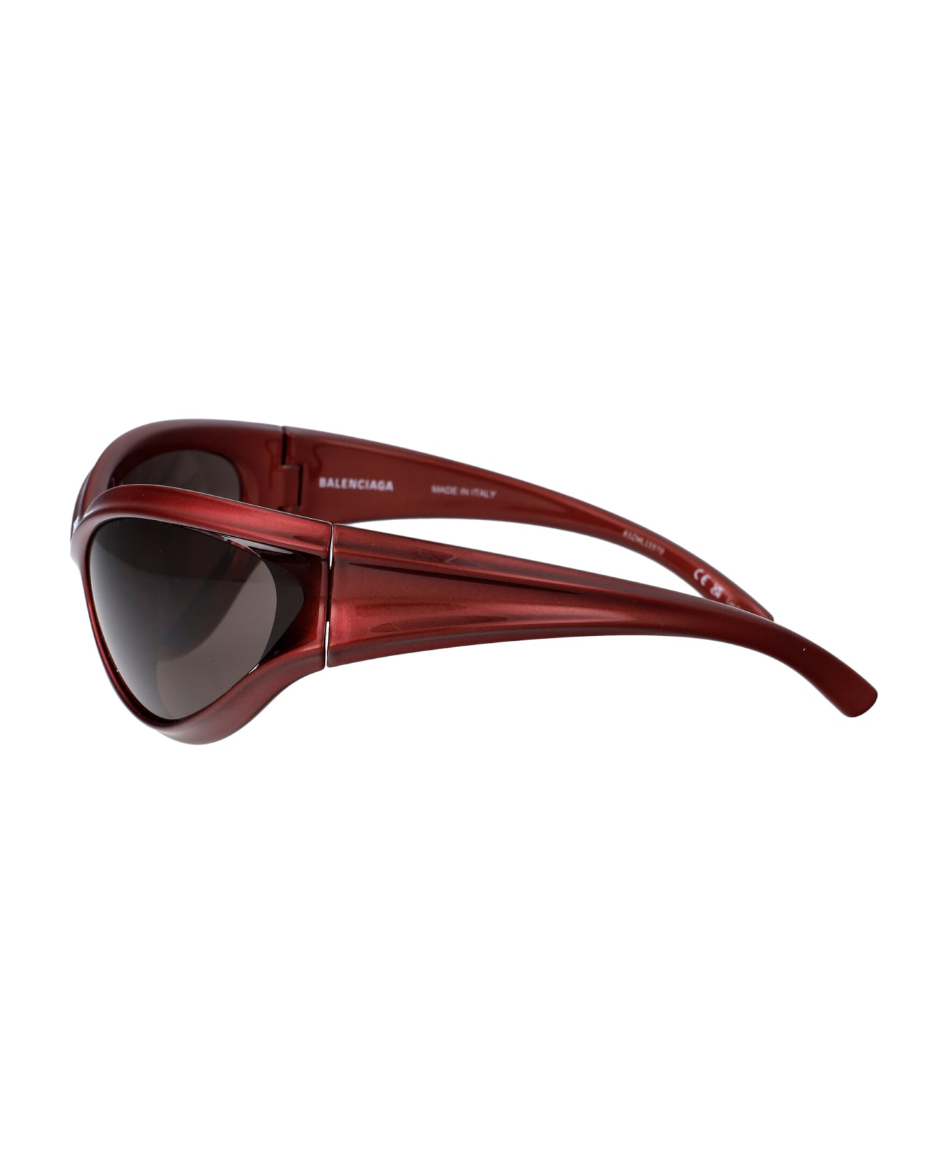 Balenciaga Eyewear Bb0317s Sunglasses - 002 BURGUNDY BURGUNDY GREY