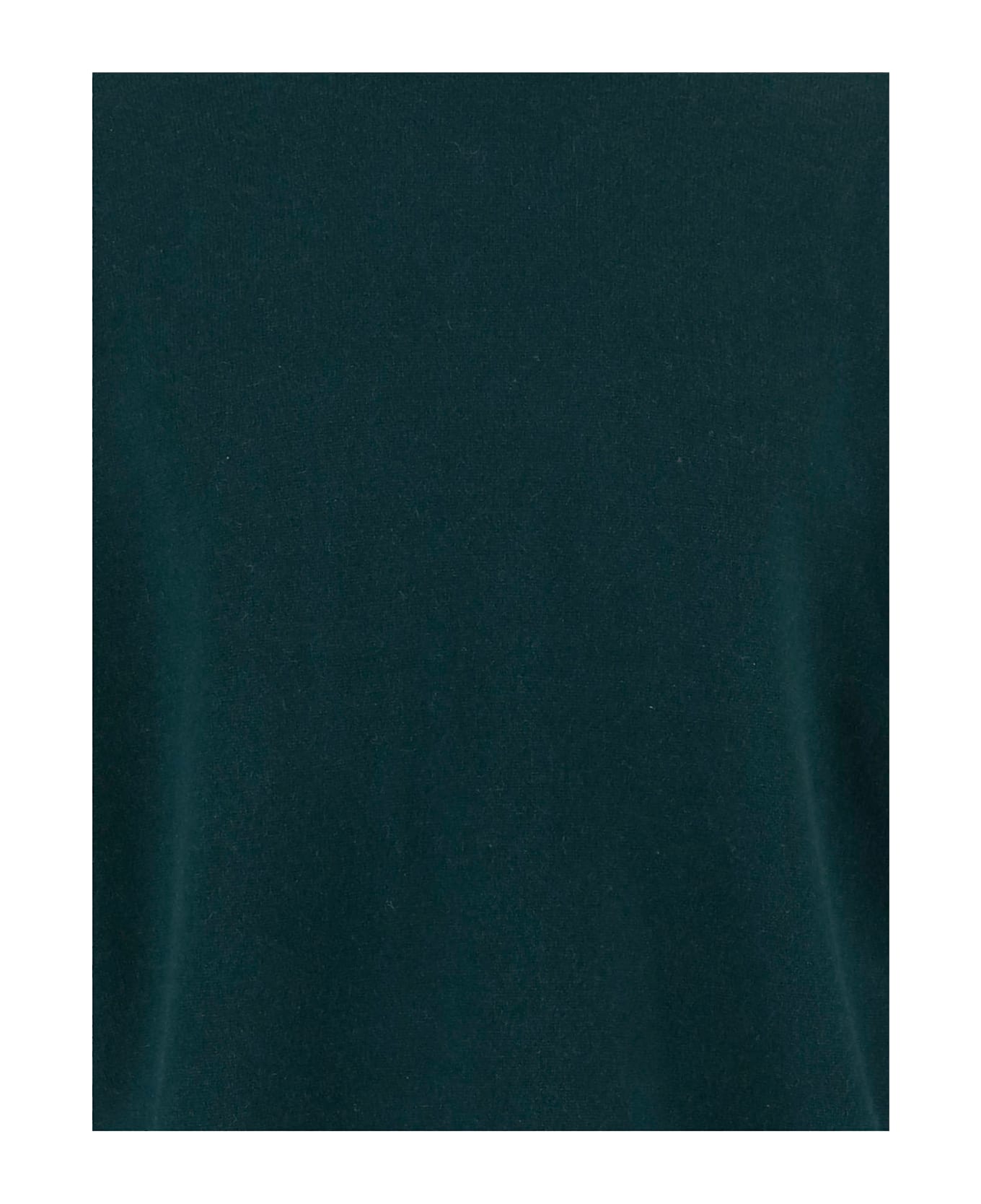 Guest in Residence Cashmere Sweater With Turn-up Cuffs - Green