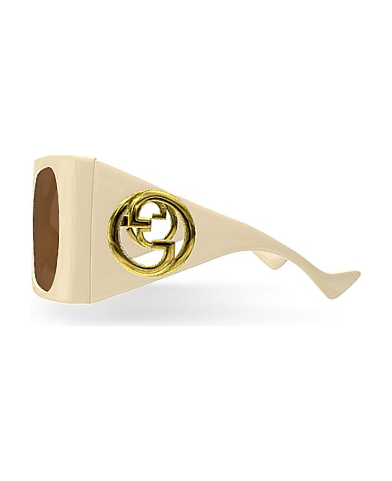 Gucci Eyewear GG1255S Sunglasses - Ivory White Brown サングラス